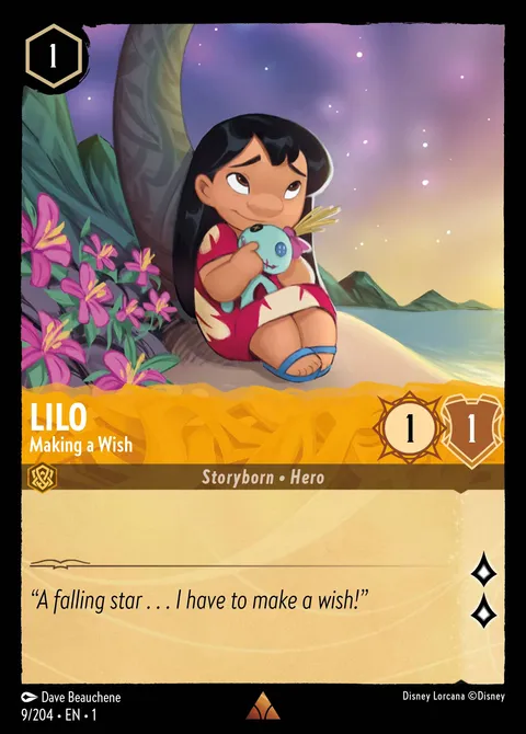 Lilo — Making a Wish Disney Lorcana card