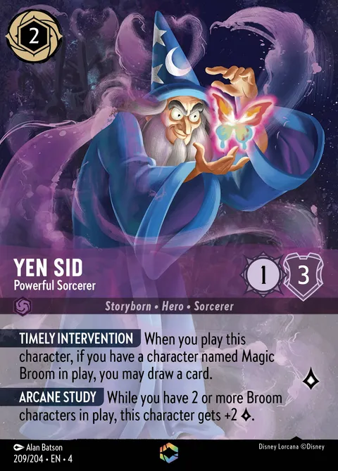 Yen Sid — Powerful Sorcerer Disney Lorcana card