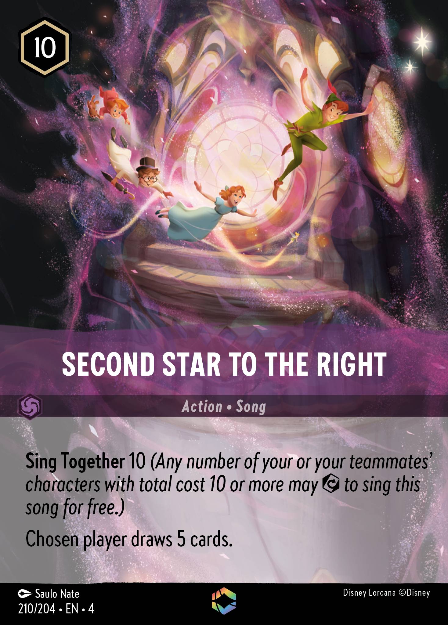 Second Star to the Right Disney Lorcana card