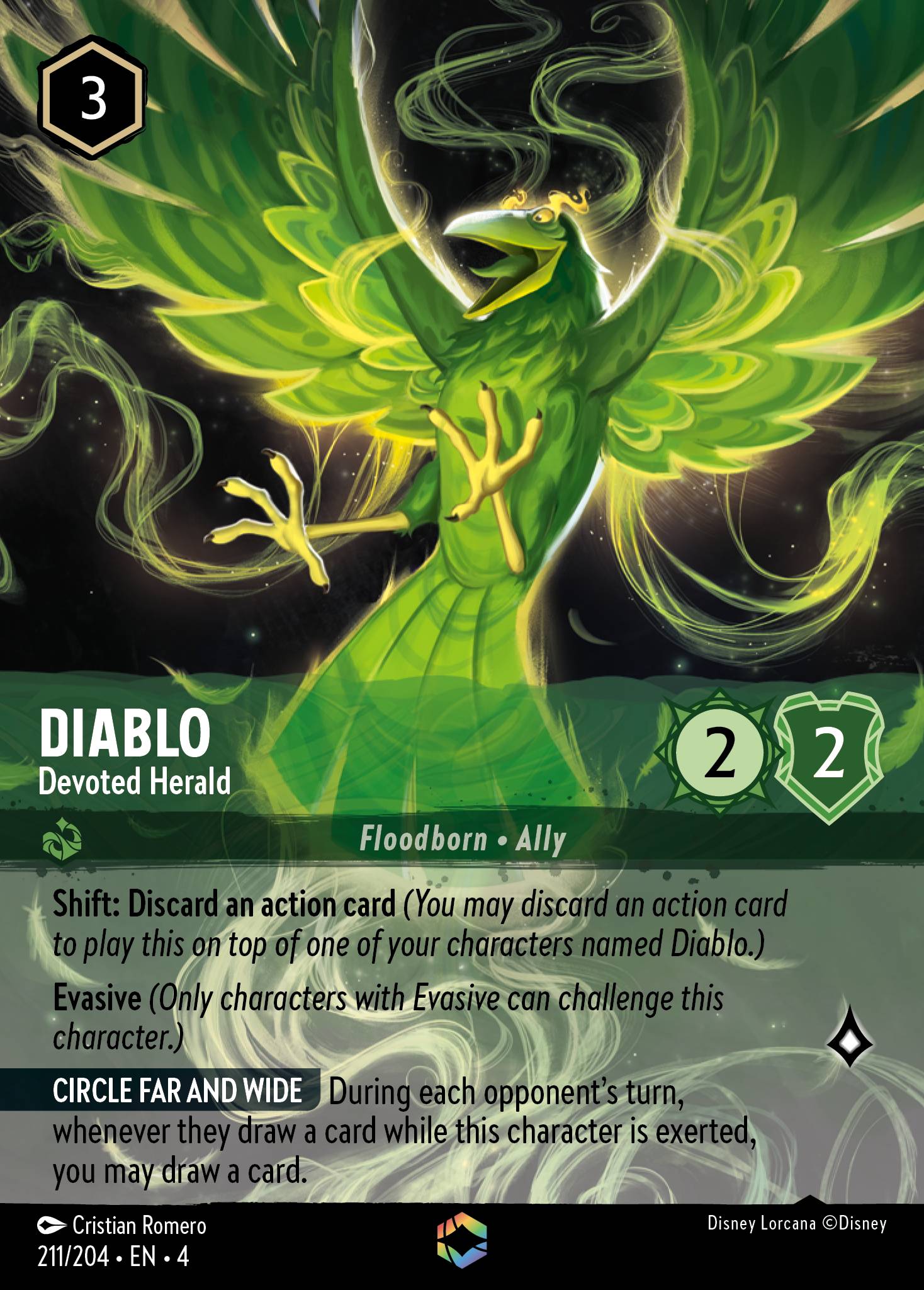 Diablo — Devoted Herald Disney Lorcana card