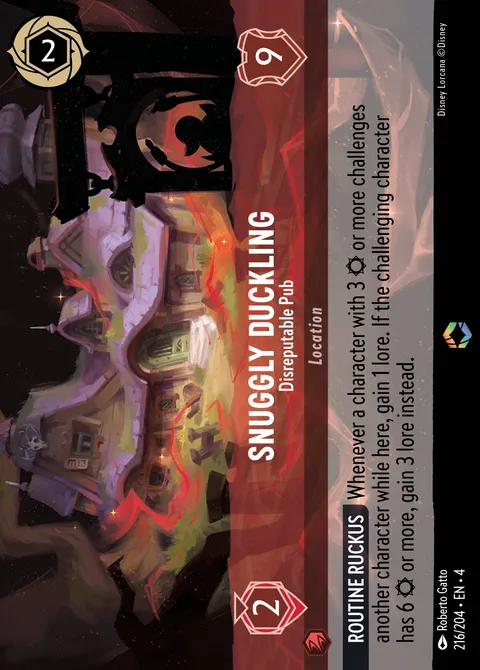 Snuggly Duckling — Disreputable Pub Disney Lorcana card