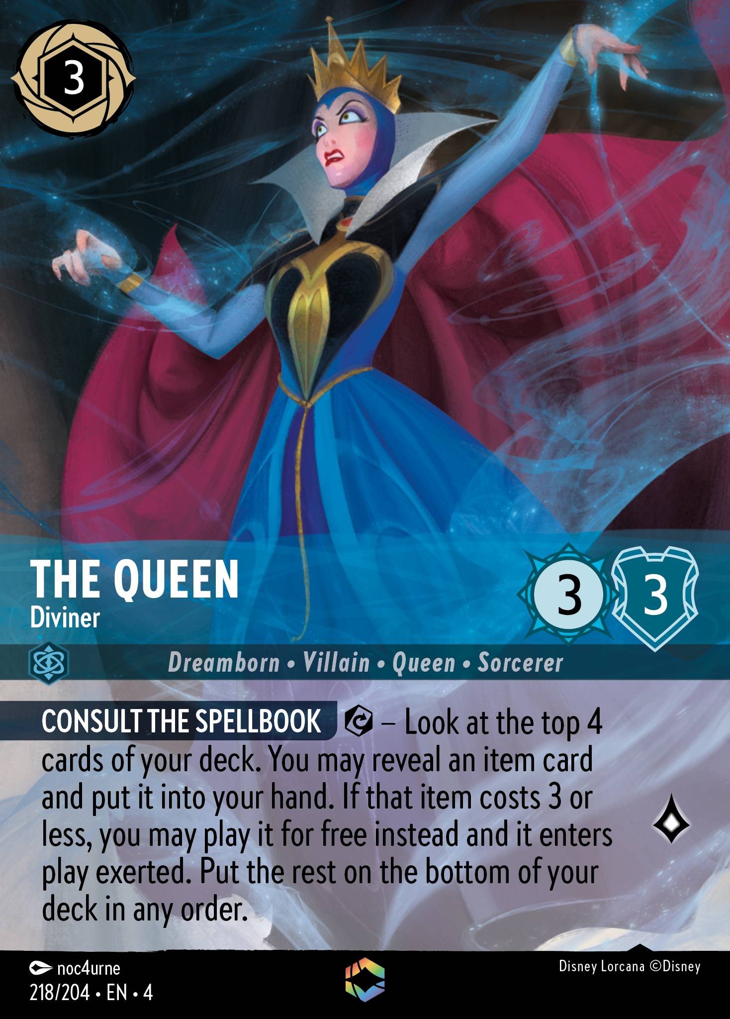 The Queen — Diviner Disney Lorcana card