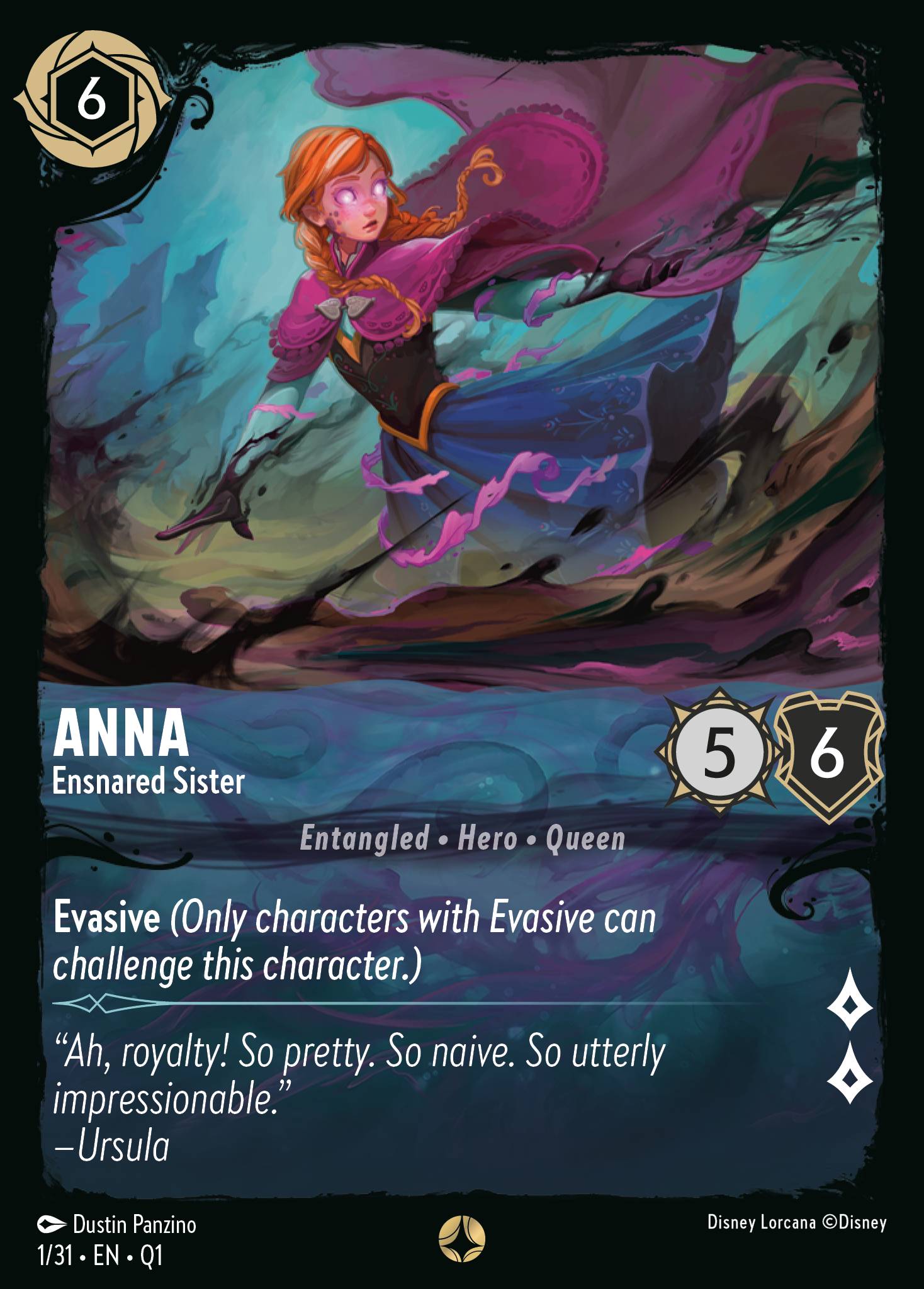 Anna — Ensnared Sister Disney Lorcana card