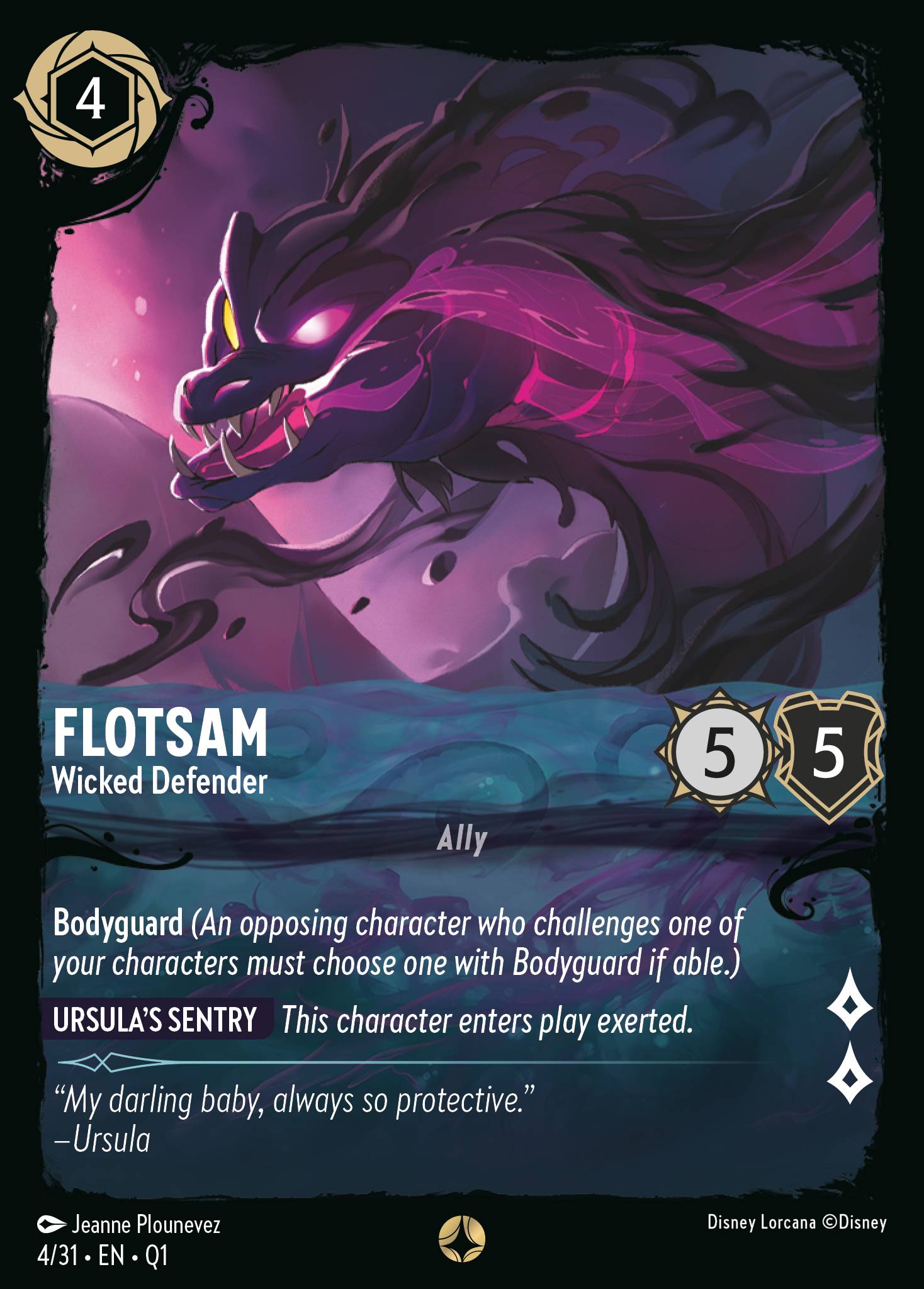 Flotsam — Wicked Defender Disney Lorcana card