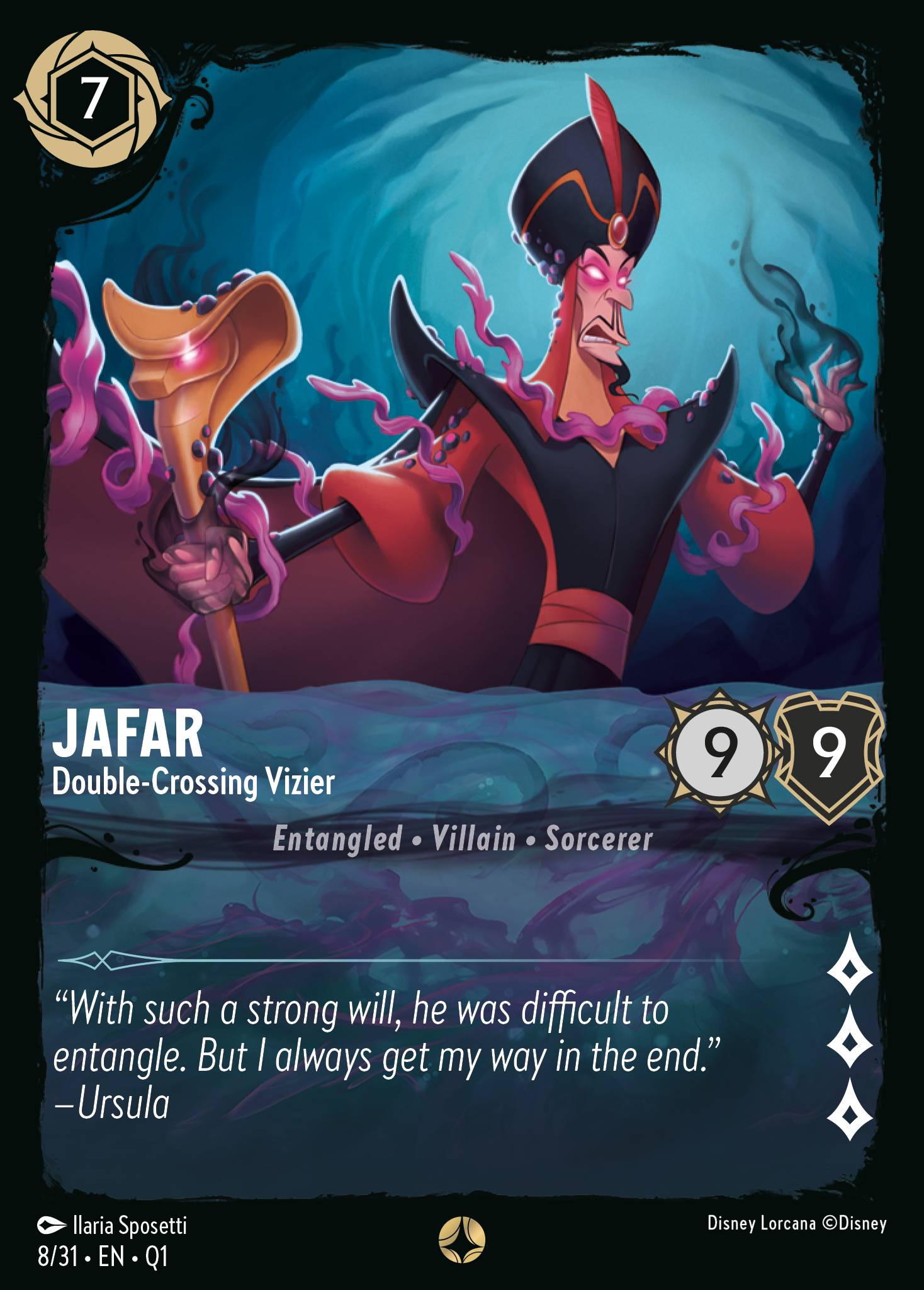 Jafar — Double-Crossing Vizier Disney Lorcana card
