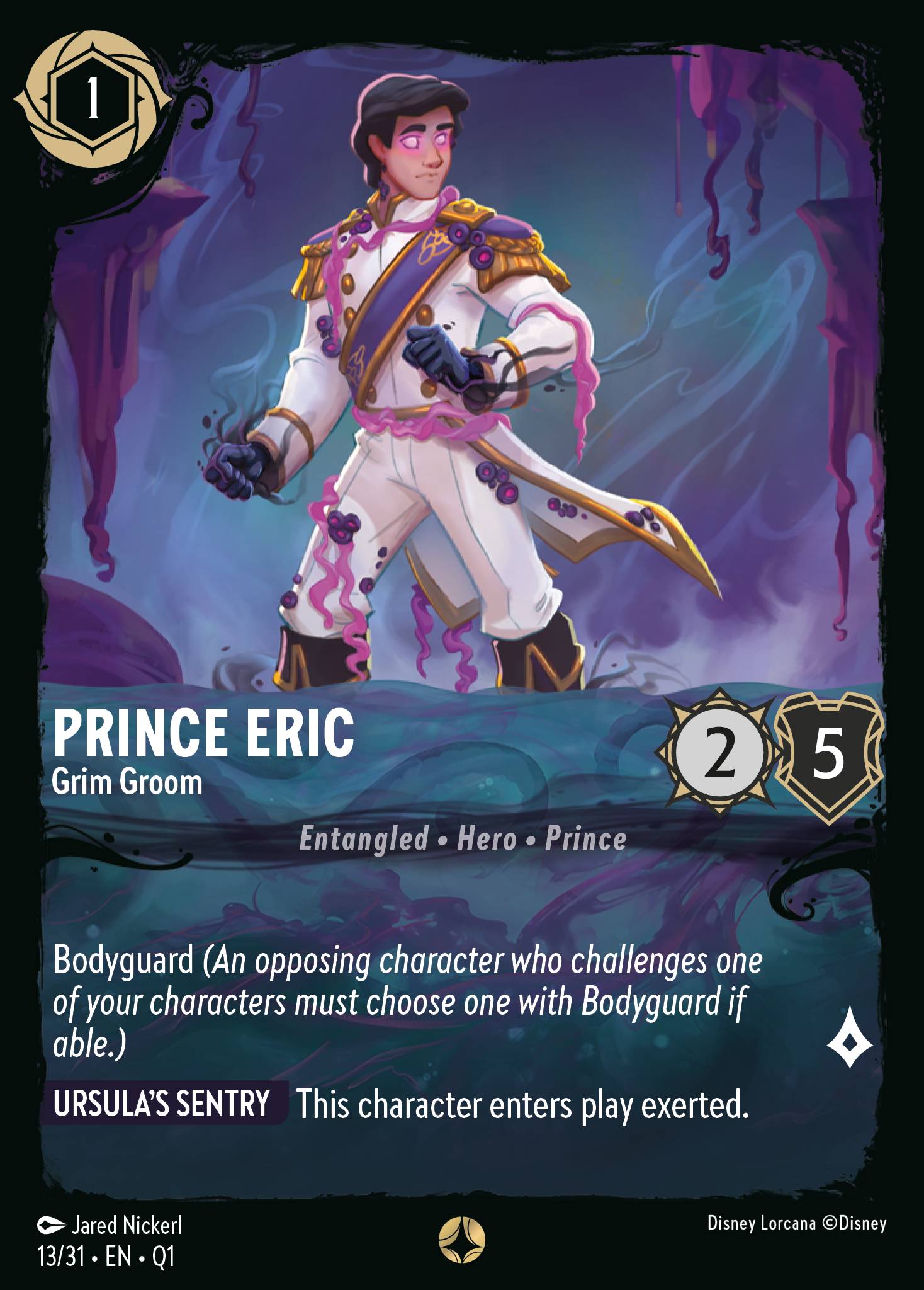 Prince Eric — Grim Groom Disney Lorcana card