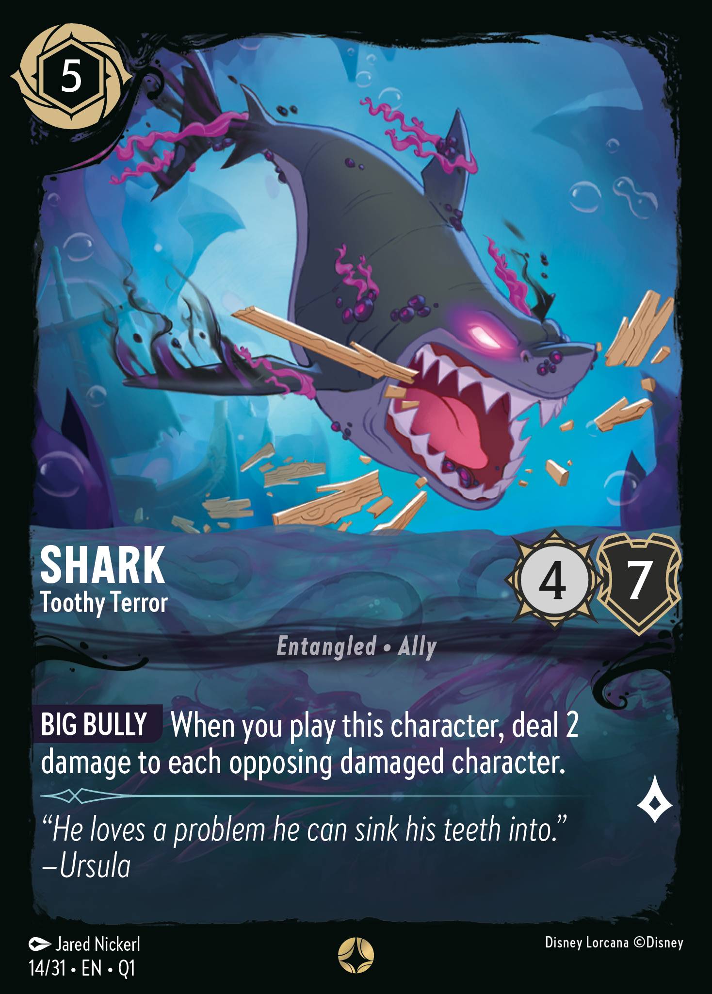 Shark — Toothy Terror Disney Lorcana card
