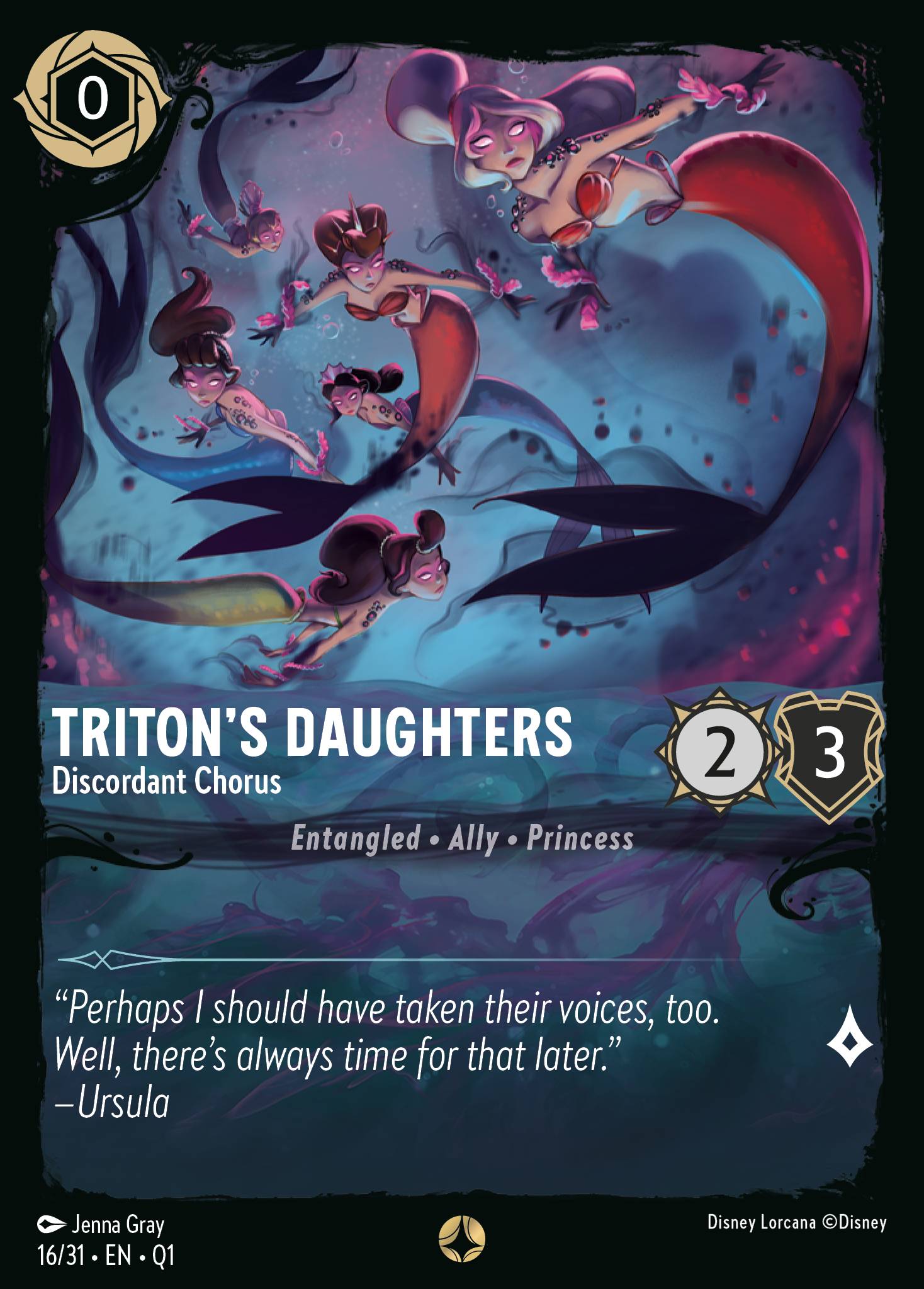 Triton's Daughters — Discordant Chorus Disney Lorcana card