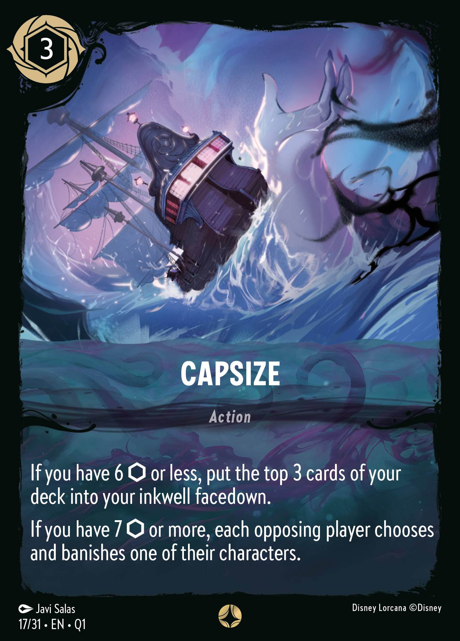 Capsize Disney Lorcana card