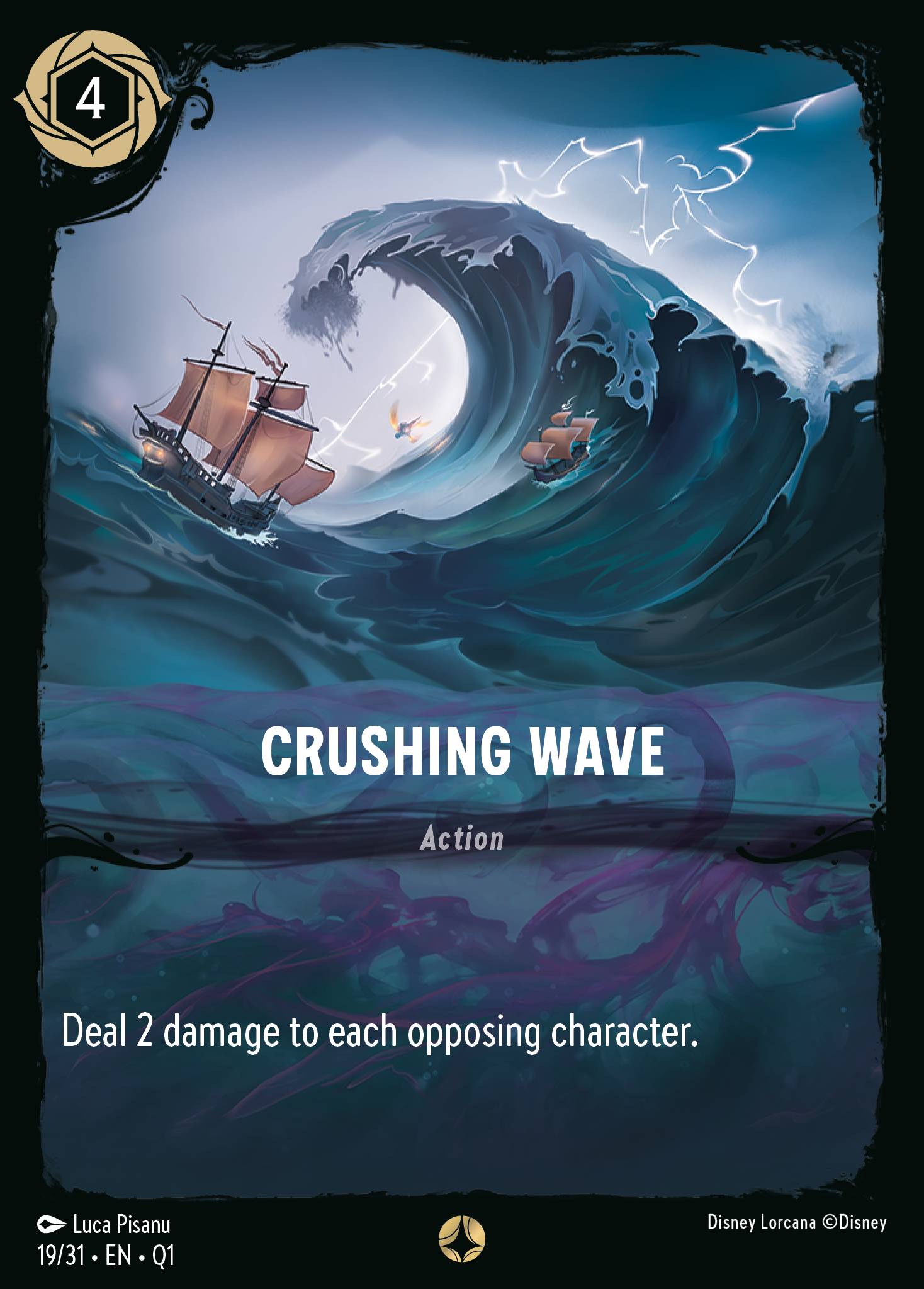 Crushing Wave Disney Lorcana card