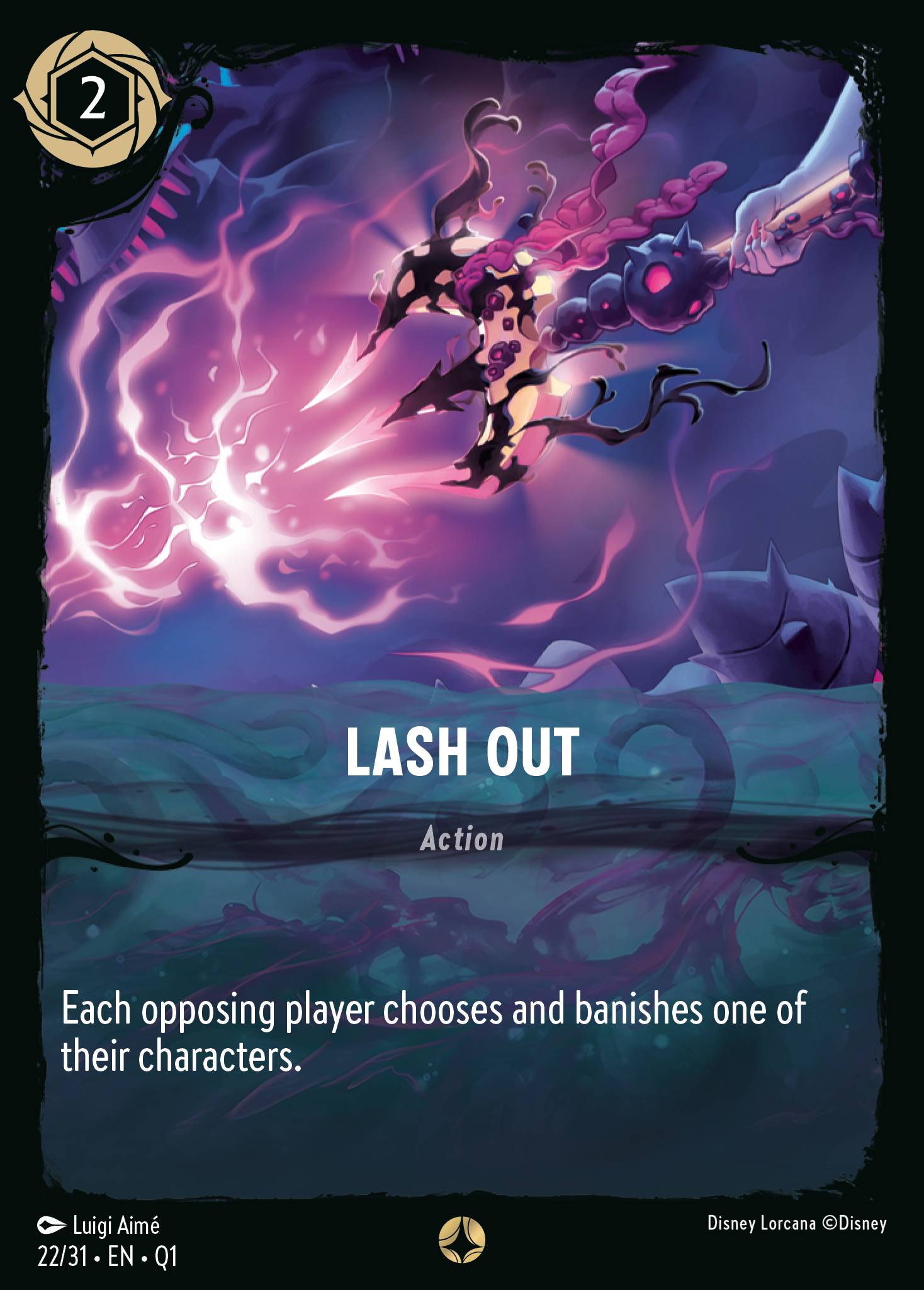 Lash Out Disney Lorcana card