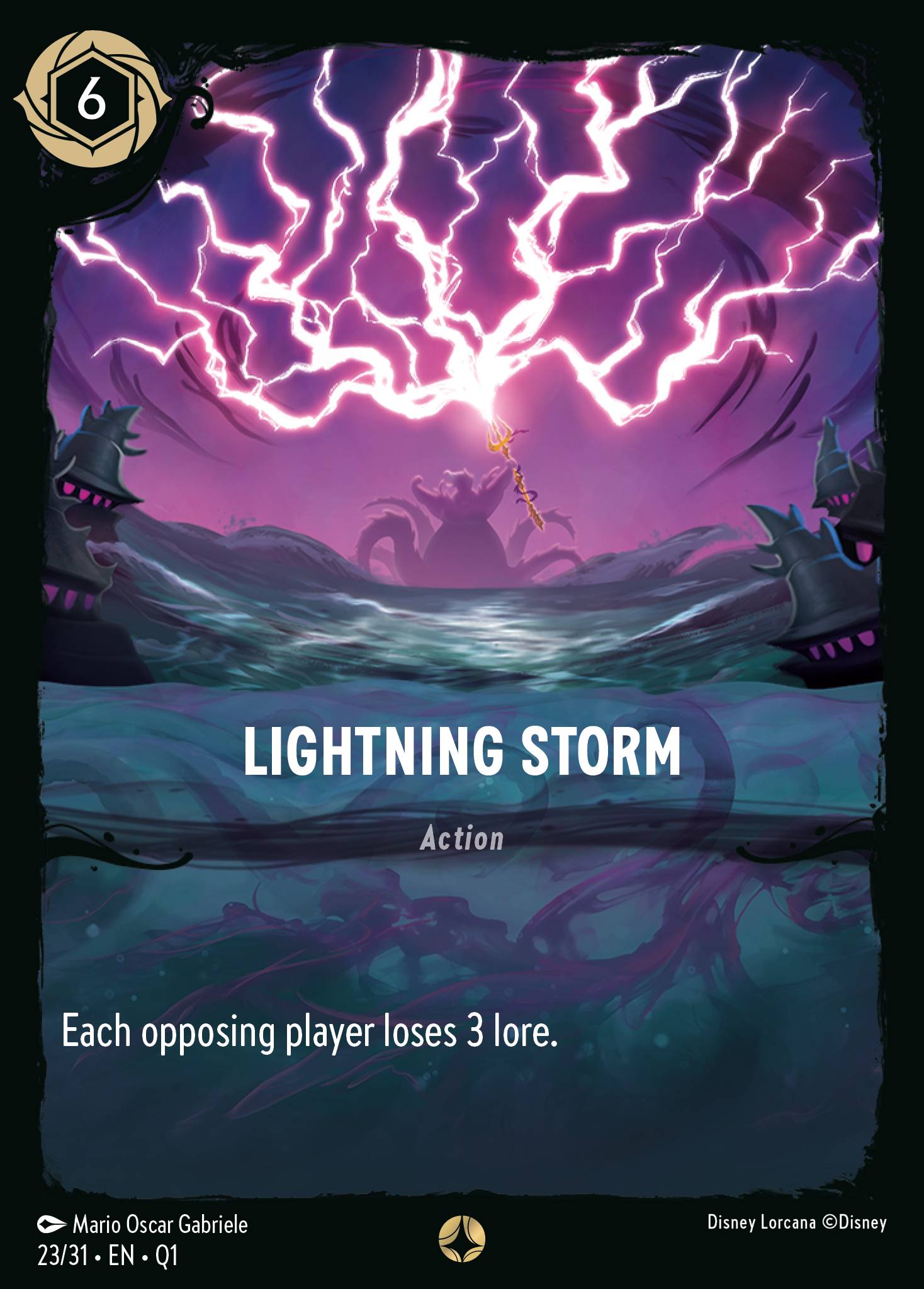 Lightning Storm Disney Lorcana card