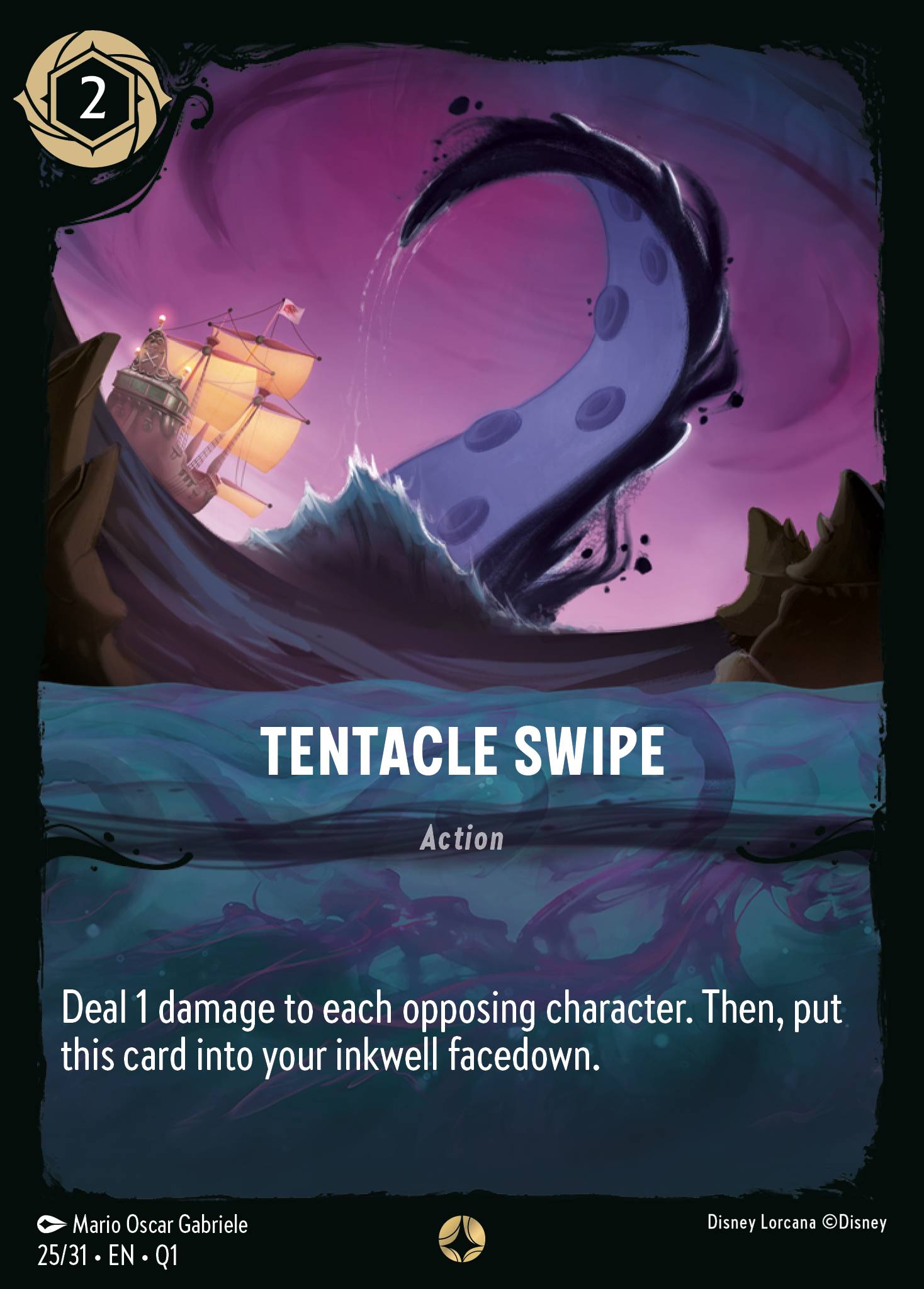 Tentacle Swipe Disney Lorcana card