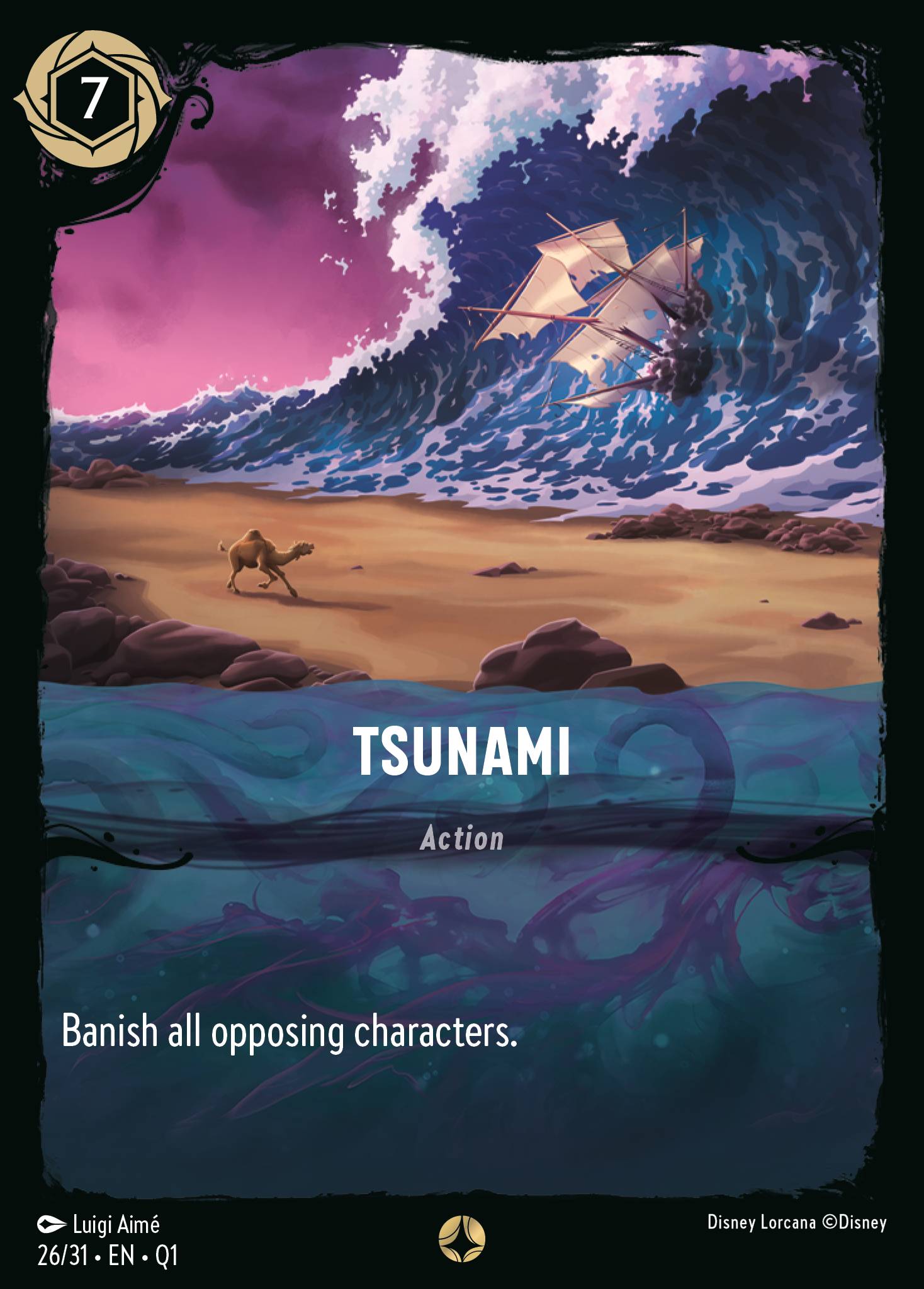 Tsunami Disney Lorcana card