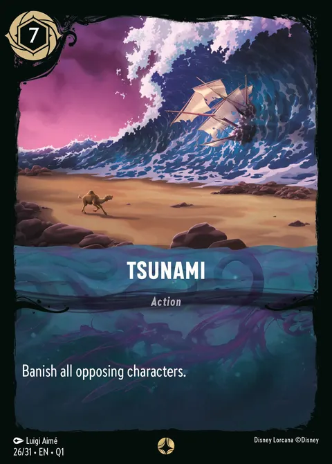 Tsunami Disney Lorcana card