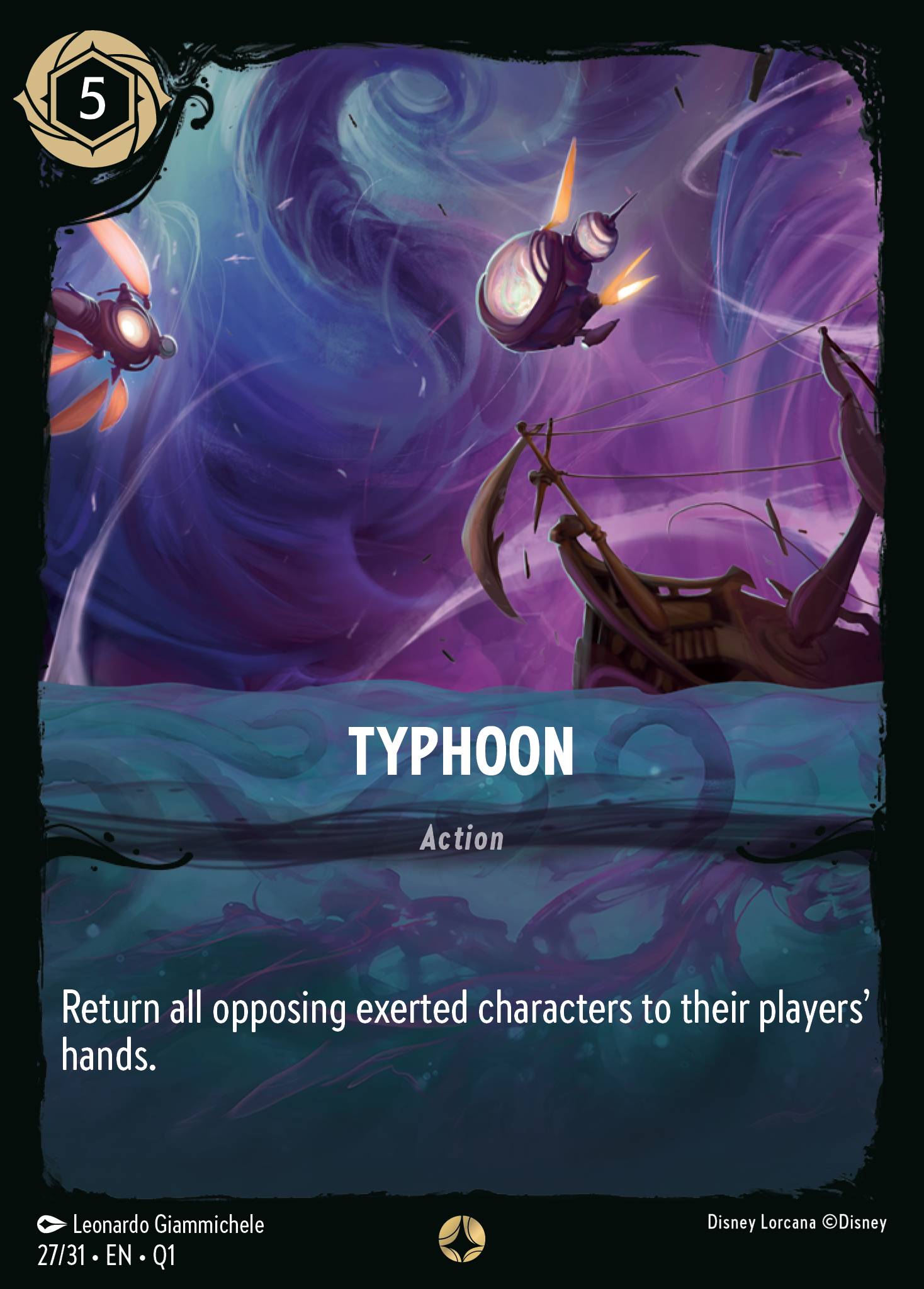 Typhoon Disney Lorcana card
