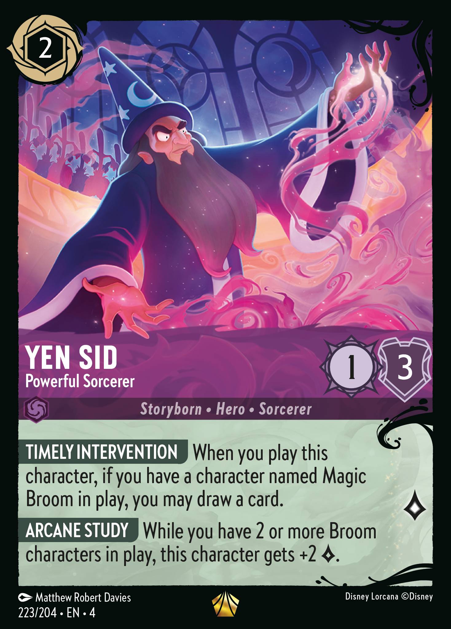 Yen Sid — Powerful Sorcerer Disney Lorcana card