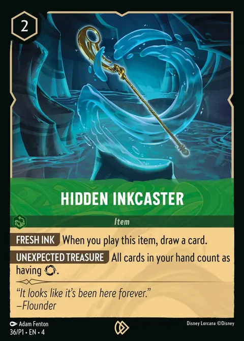 Hidden Inkcaster Disney Lorcana card