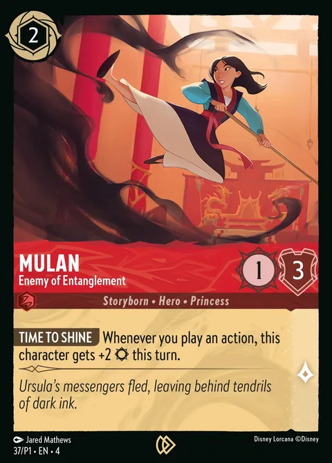 Mulan — Enemy of Entanglement Disney Lorcana card