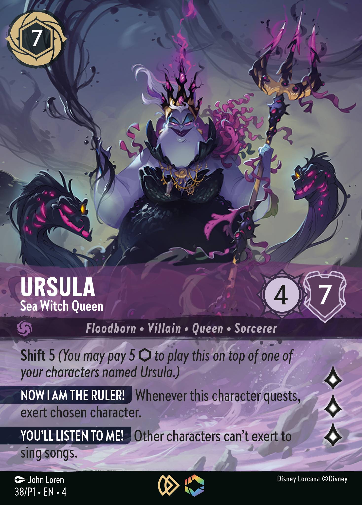 Ursula — Sea Witch Queen Disney Lorcana card