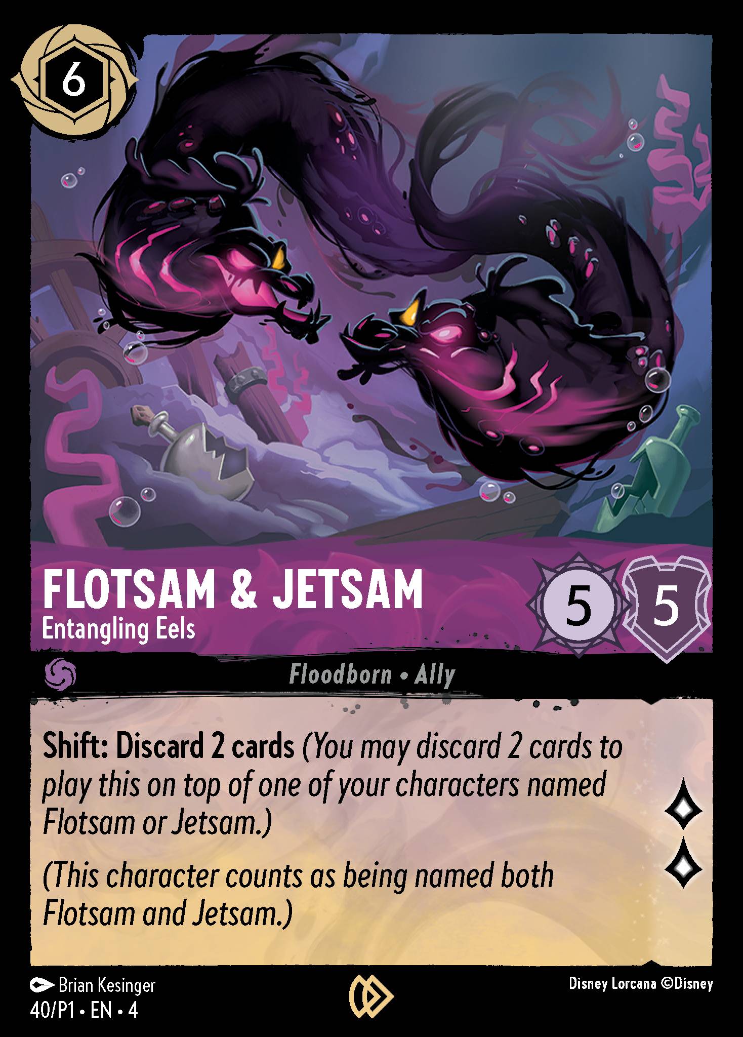 Flotsam & Jetsam — Entangling Eels Disney Lorcana card