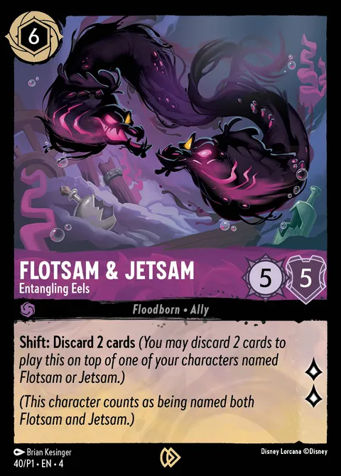 Flotsam & Jetsam — Entangling Eels Disney Lorcana card