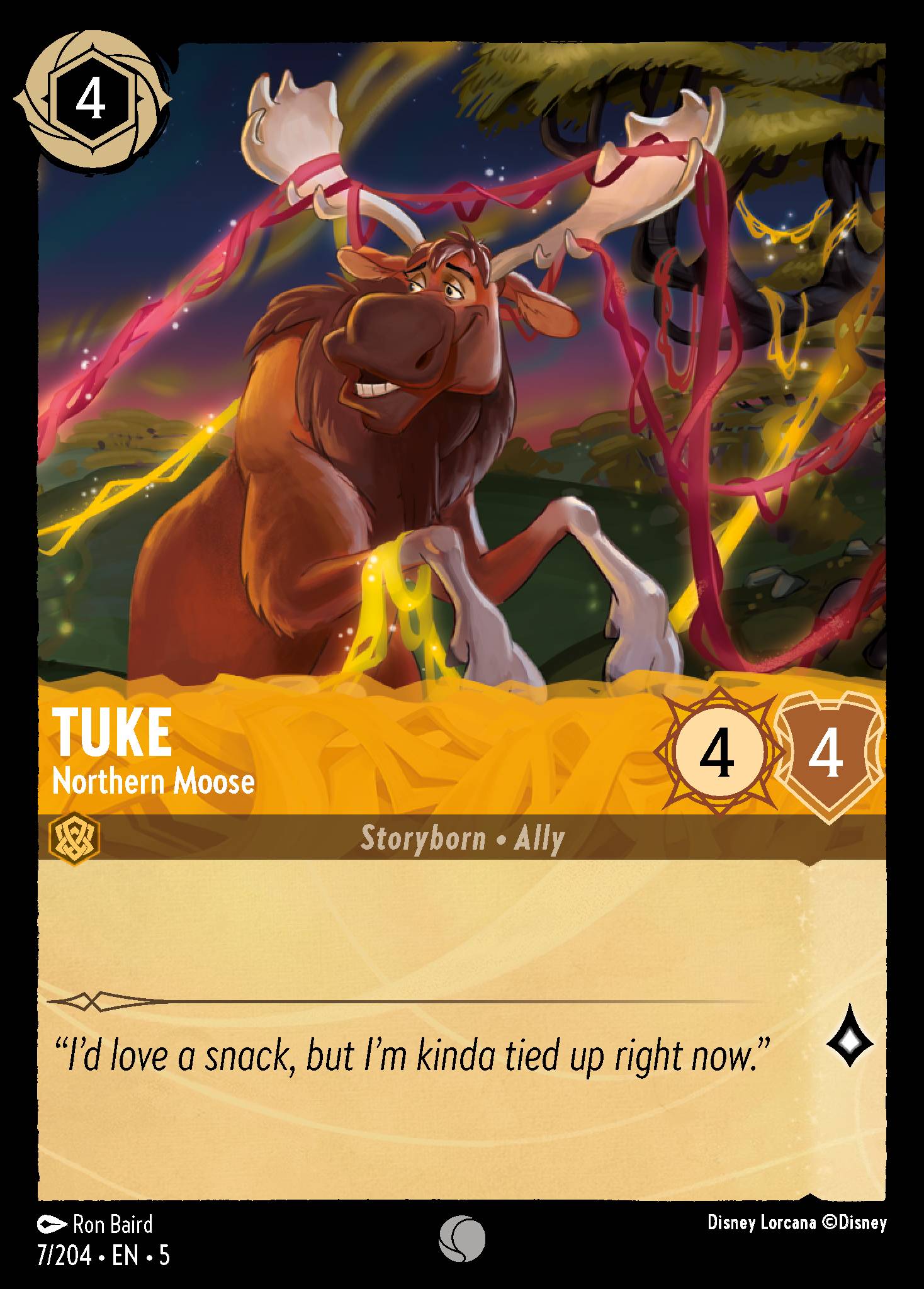 Tuke — Northern Moose Disney Lorcana card