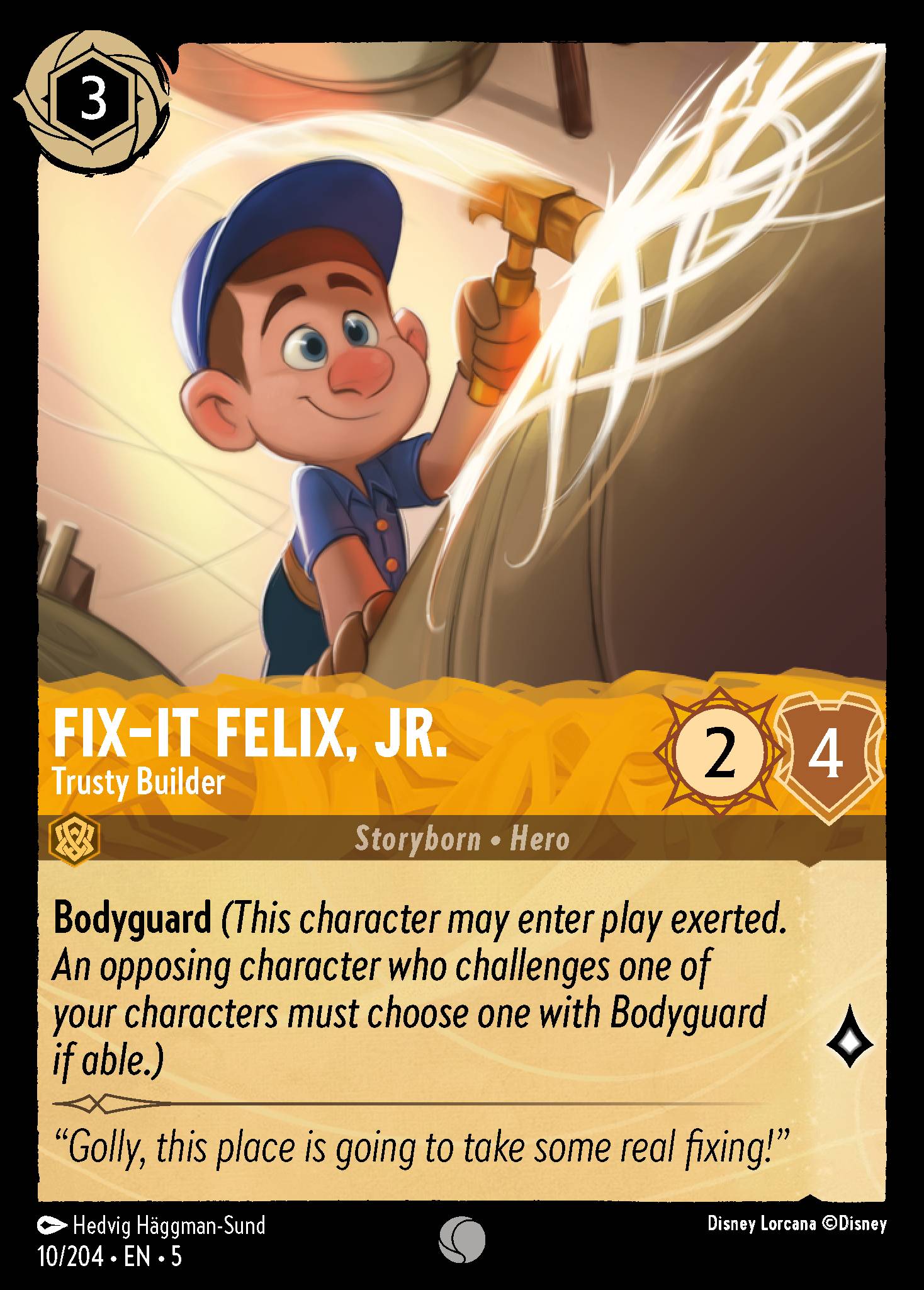 Fix-It Felix, Jr. — Trusty Builder Disney Lorcana card