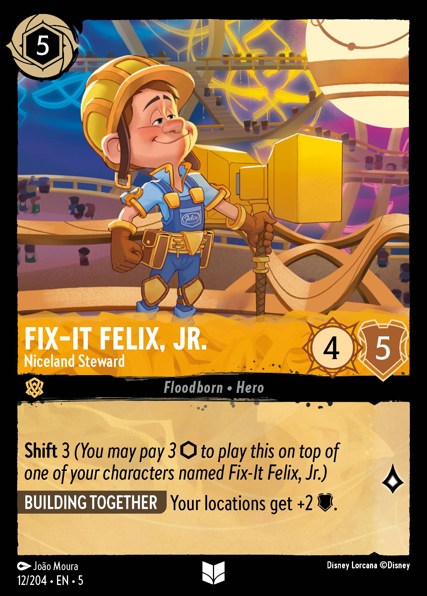 Fix-It Felix, Jr. — Niceland Steward Disney Lorcana card