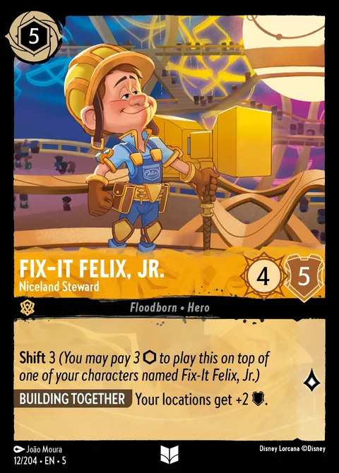 Fix-It Felix, Jr. — Niceland Steward Disney Lorcana card