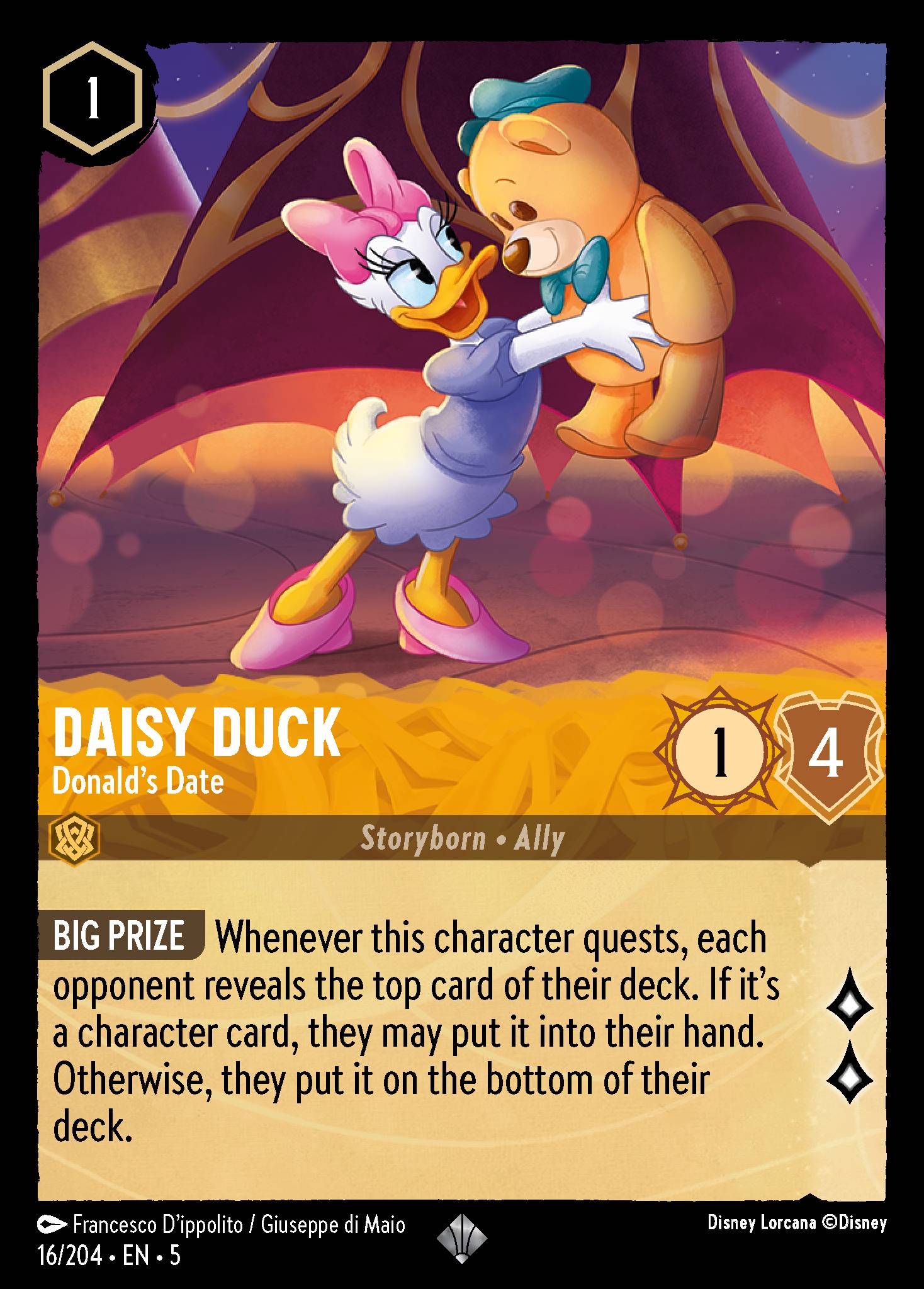 Daisy Duck — Donald's Date Disney Lorcana card