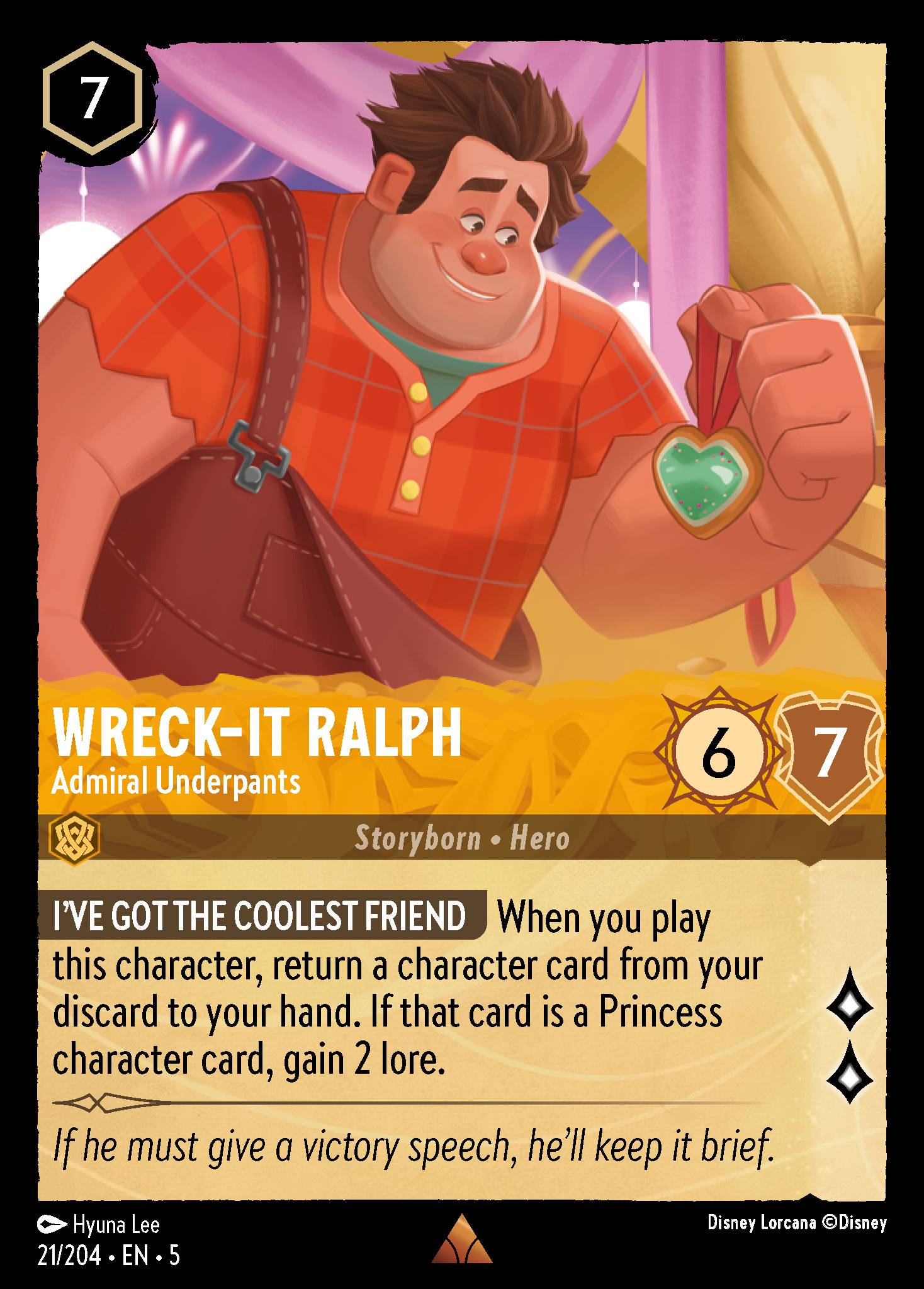 Wreck-It Ralph — Admiral Underpants Disney Lorcana card