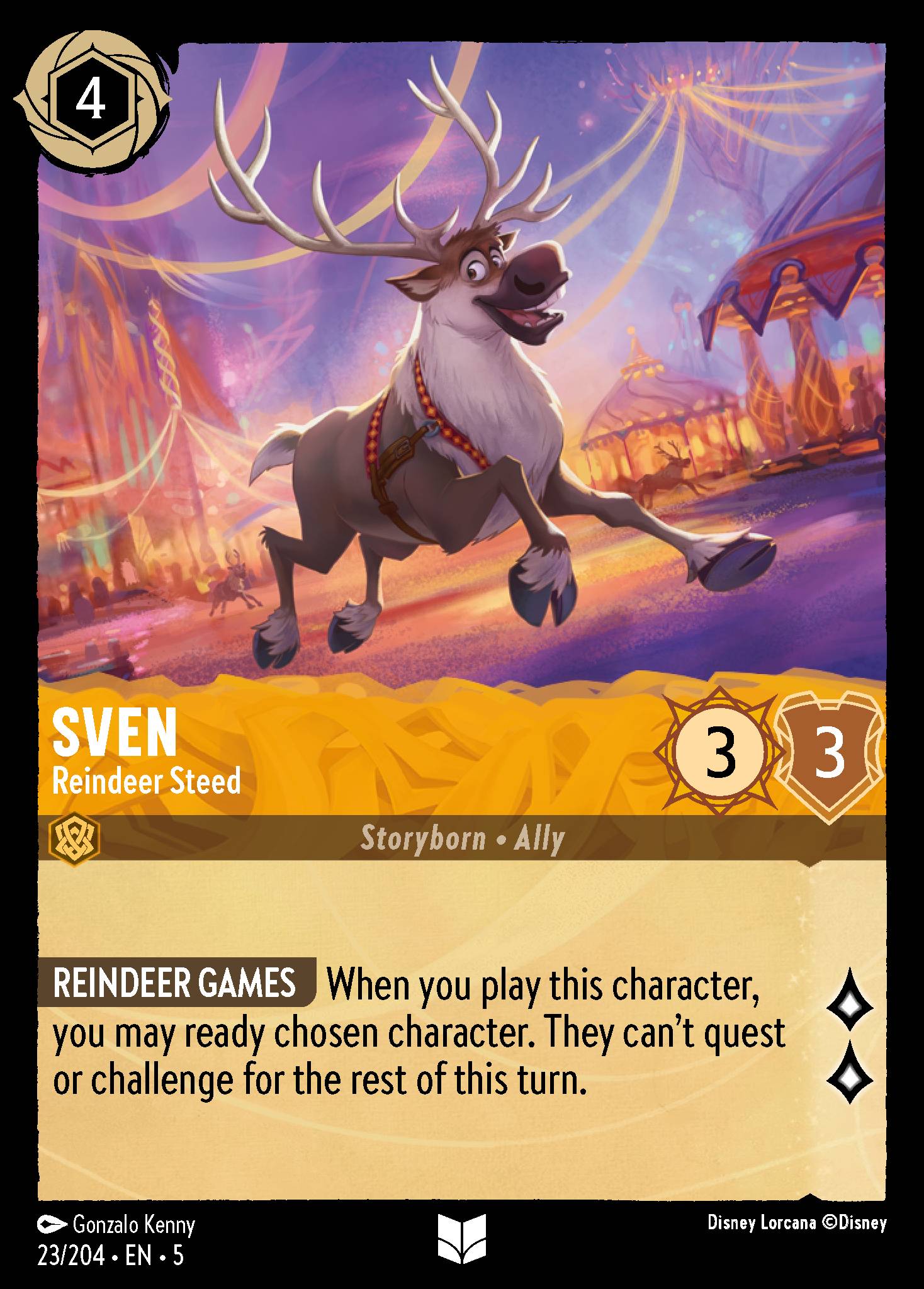 Sven — Reindeer Steed Disney Lorcana card