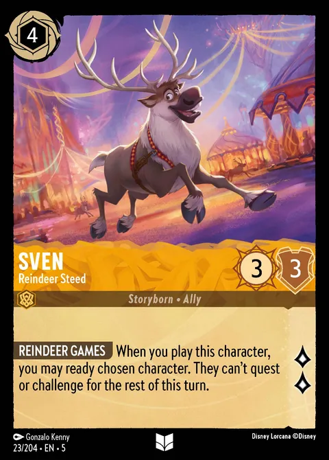 Sven — Reindeer Steed Disney Lorcana card