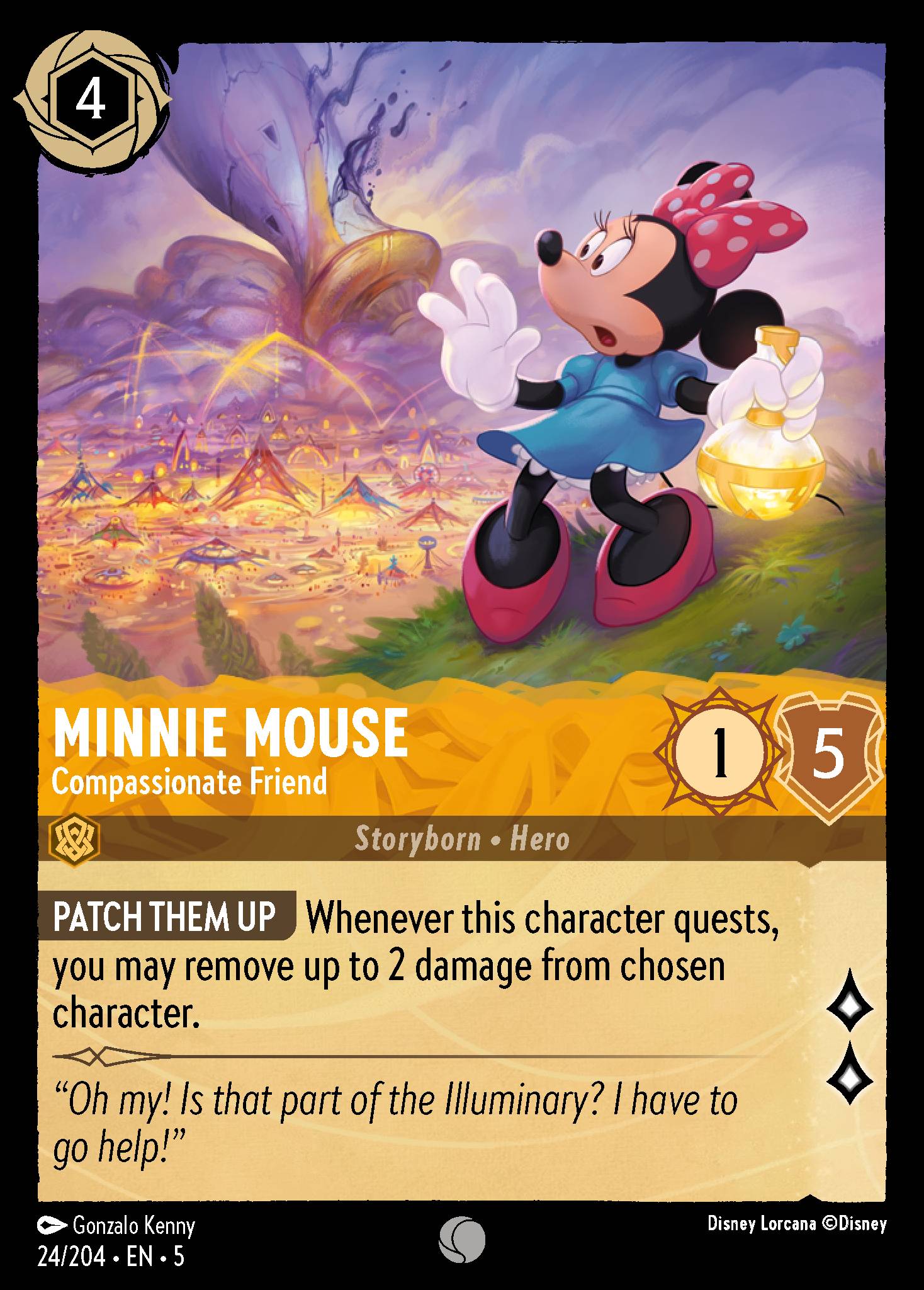 Minnie Mouse — Compassionate Friend Disney Lorcana card