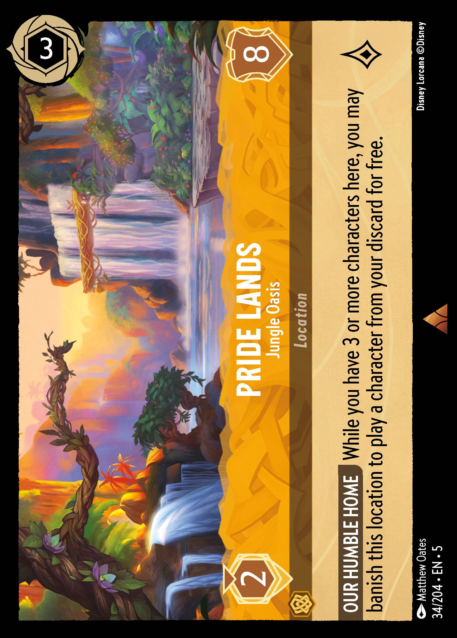 Pride Lands — Jungle Oasis Disney Lorcana card