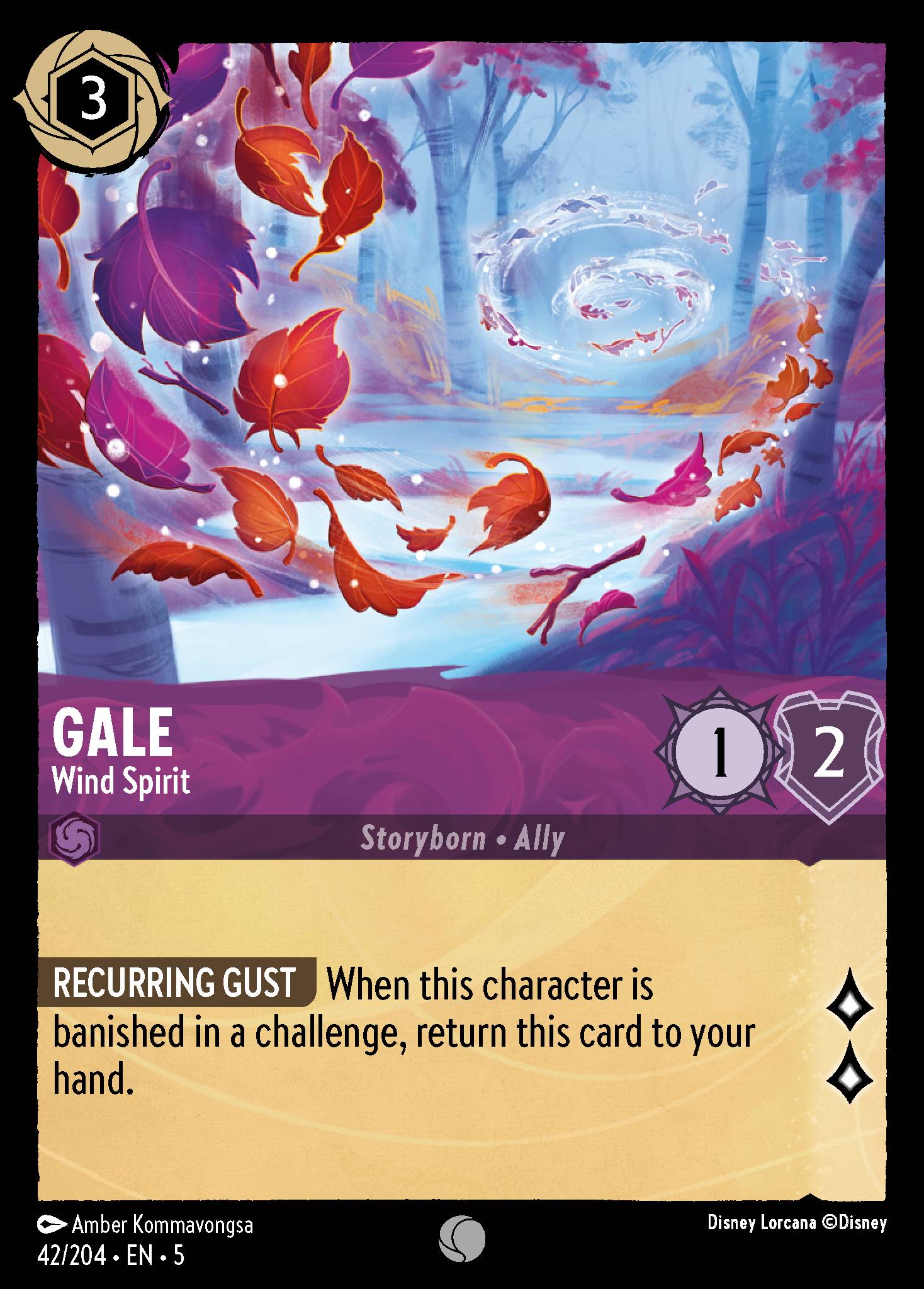 Gale — Wind Spirit Disney Lorcana card