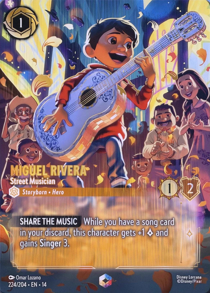 Miguel Rivera — Street Musician Disney Lorcana card