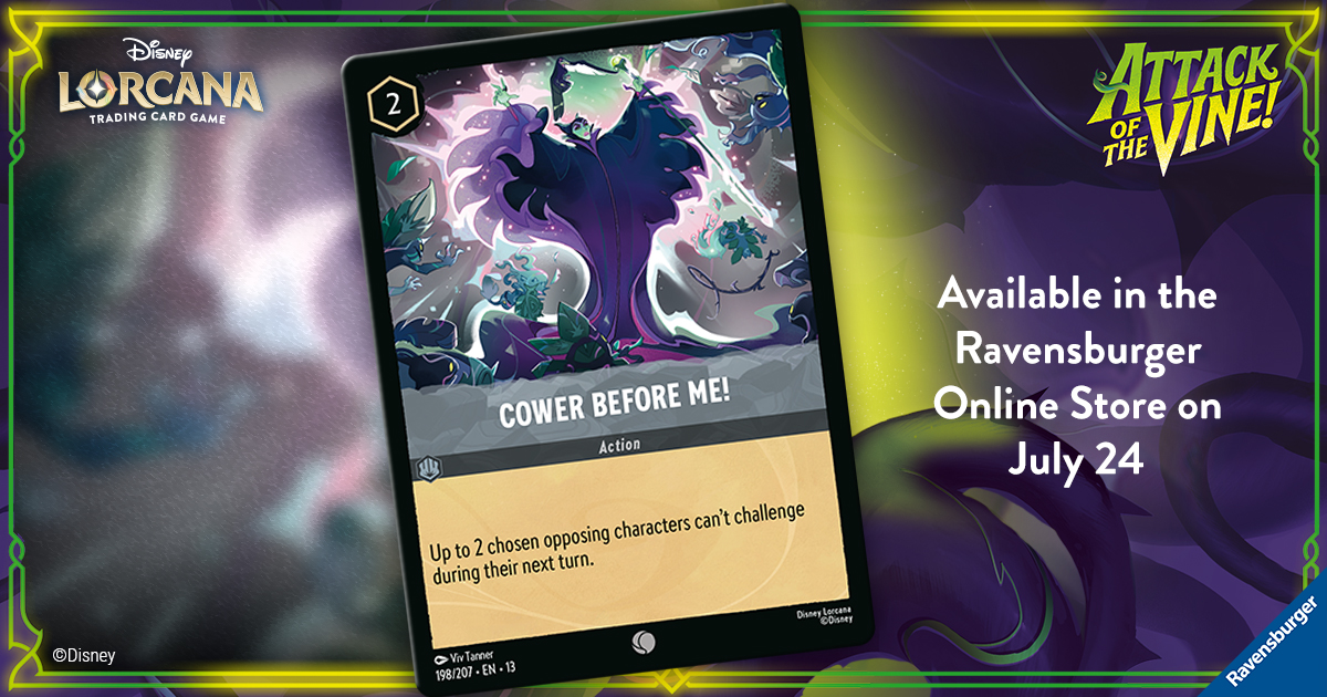 Marketing Card — Pre-Release Ravensburger Online Store Cower — Social Media
