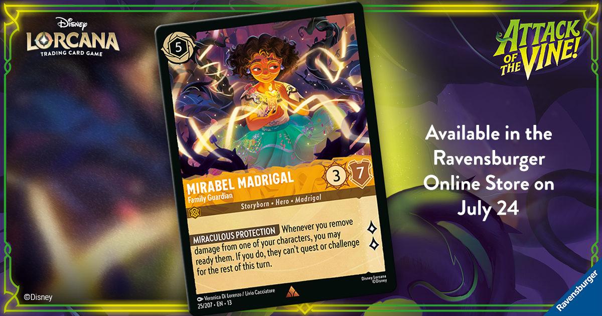 Marketing Card — Pre-Release Ravensburger Online Store Mirabel — Social Media