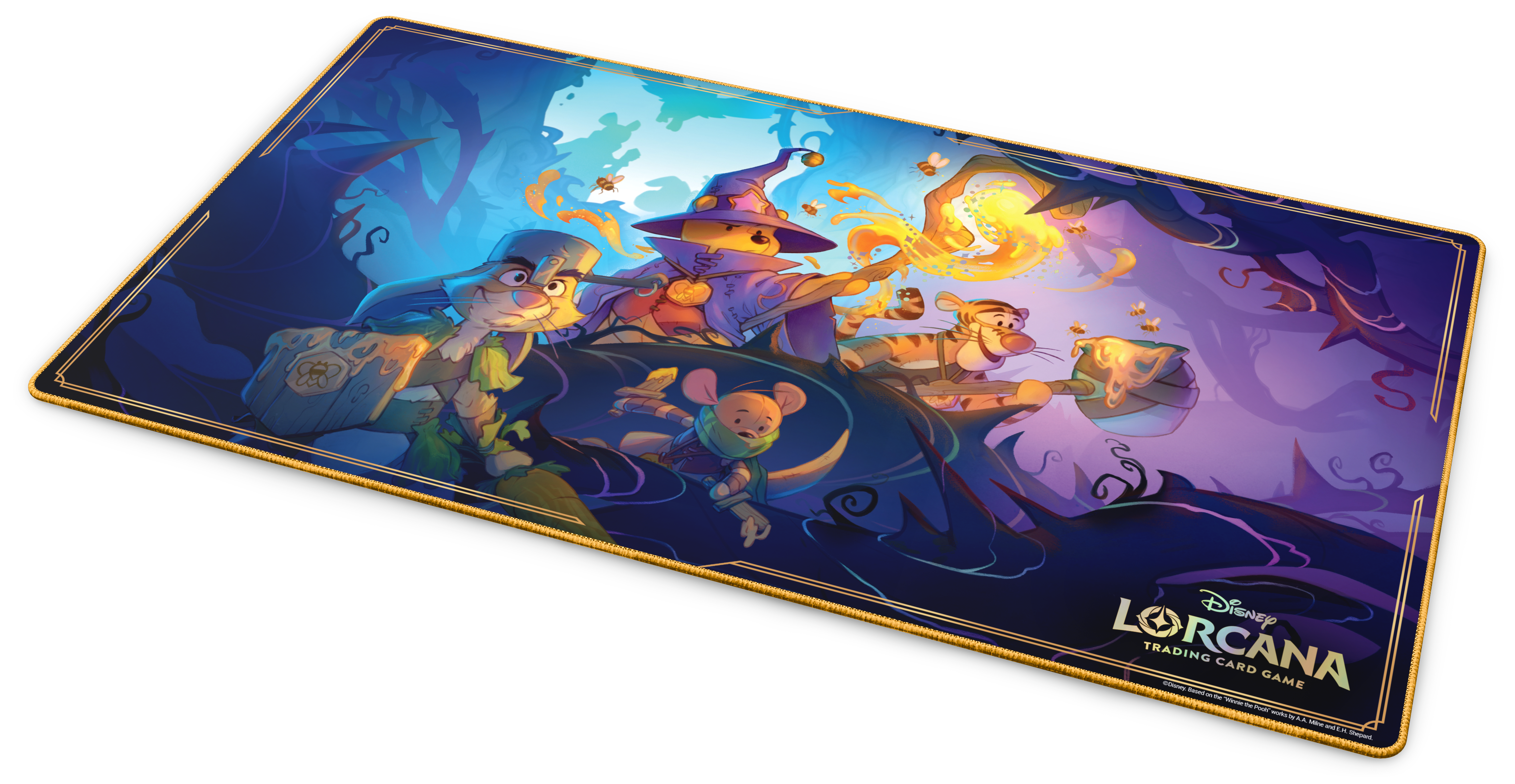 Angled DIS Wizard Pooh with Edge — Playmat
