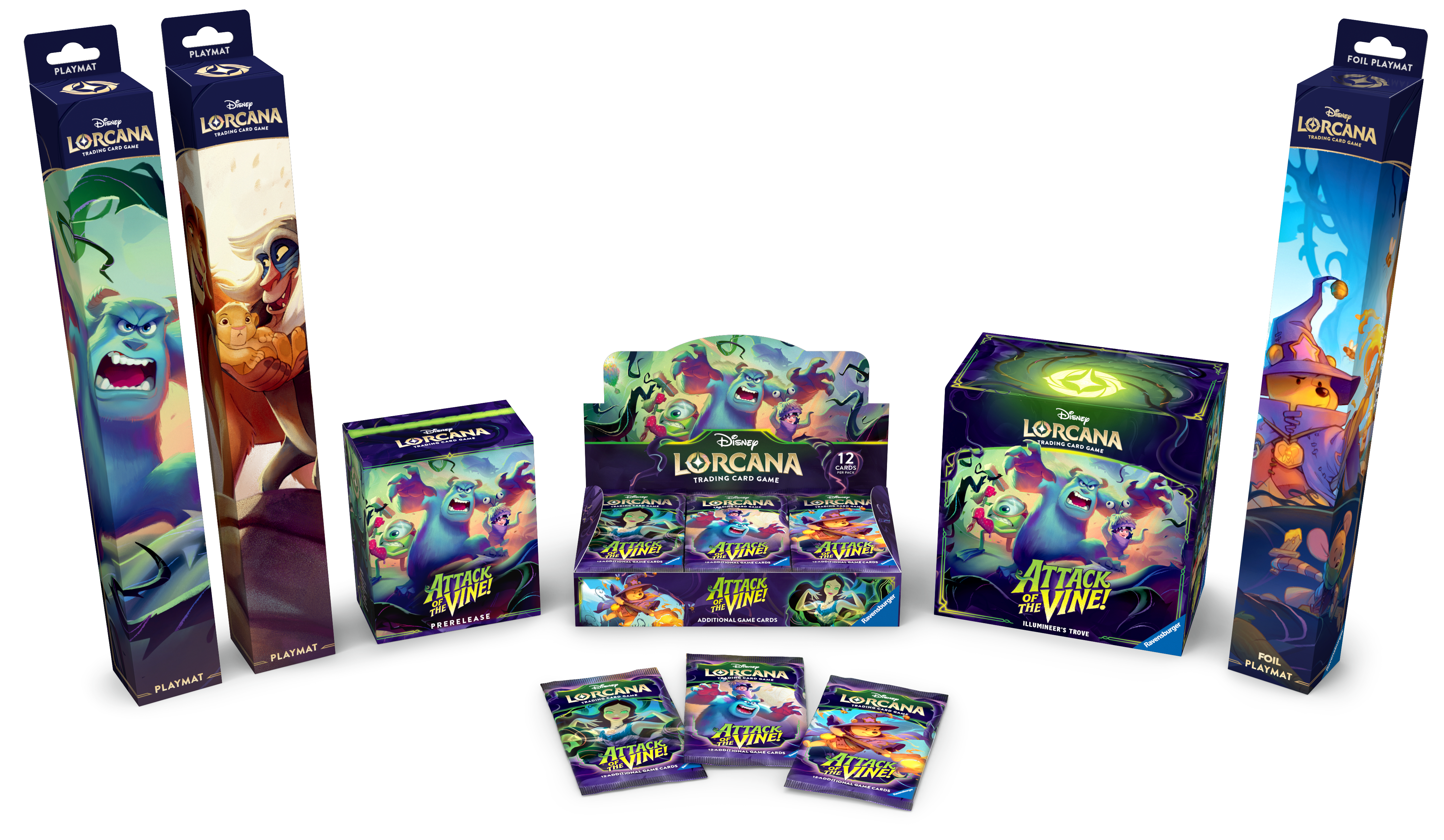 Family Shot 1 Booster Display Trove Pre-Release Playmats Front