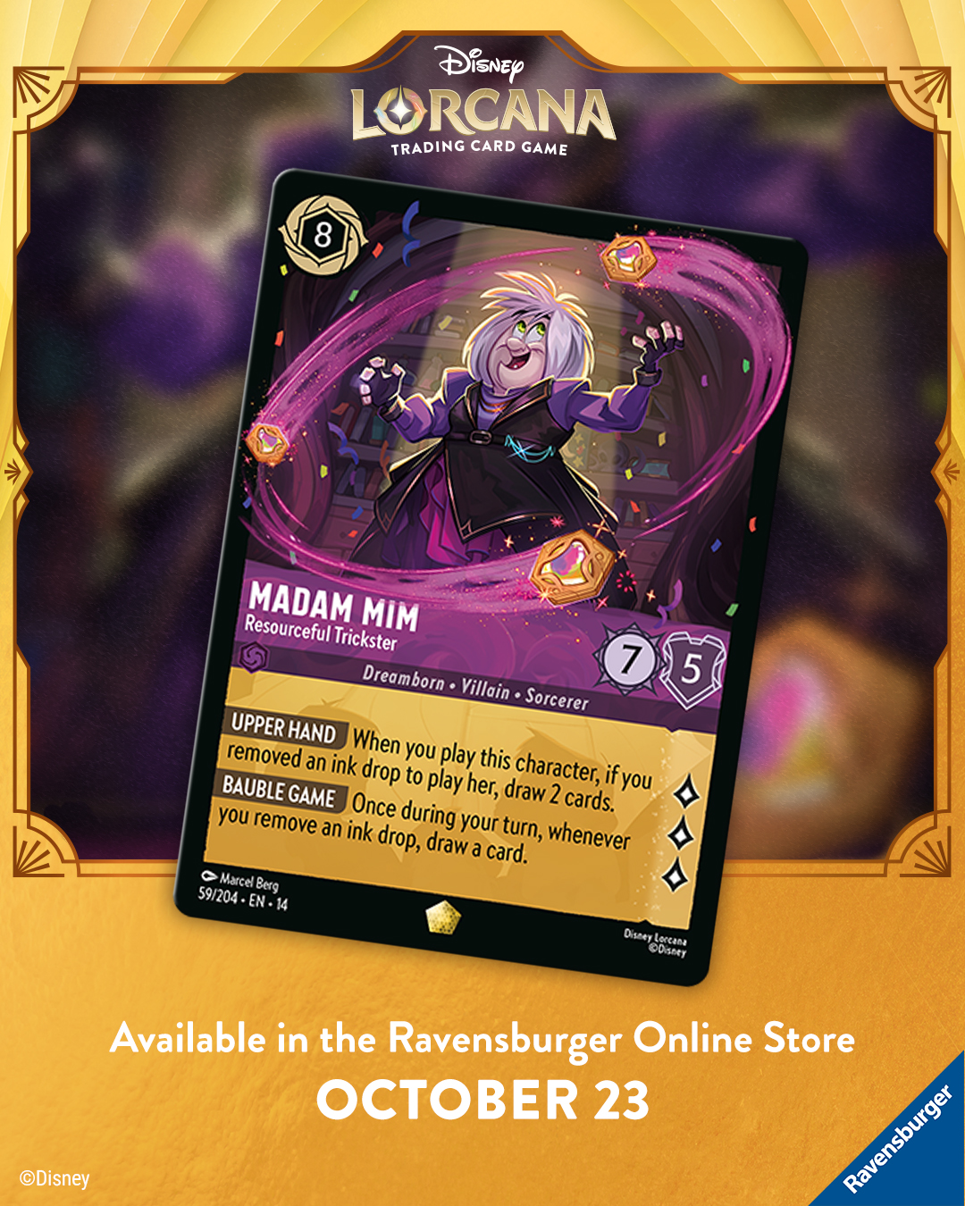 Marketing Cards — Pre-Release ROS Madam Mim — Social Media
