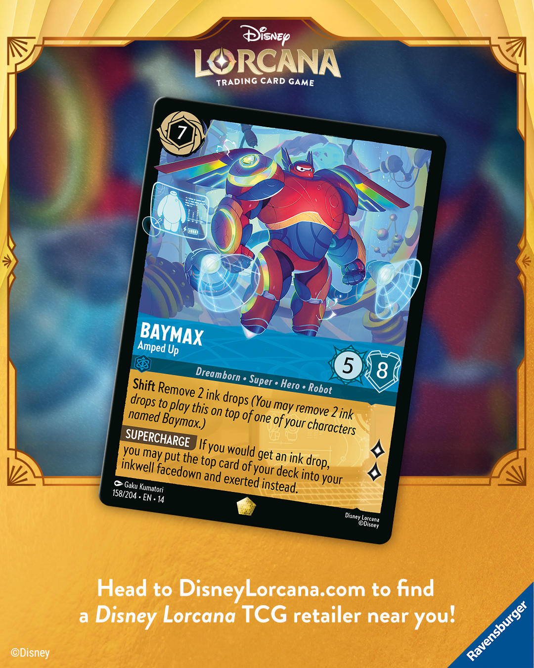 Marketing Cards — Post-Release Find Retailer Baymax — Social Media