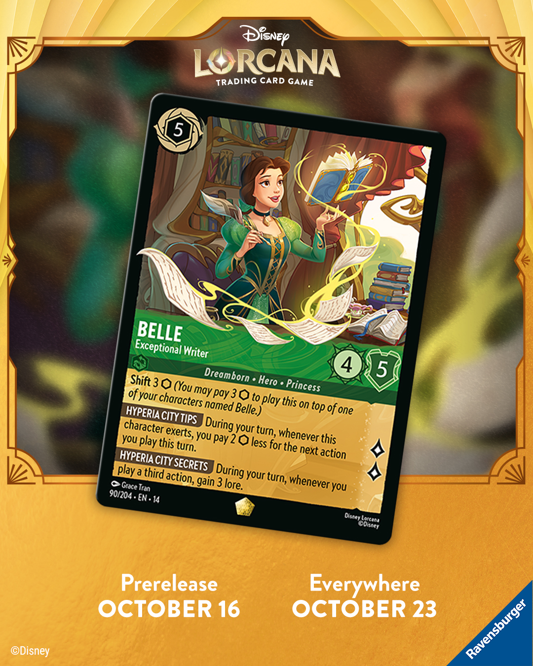 Marketing Cards — Pre-Release Belle — Social Media
