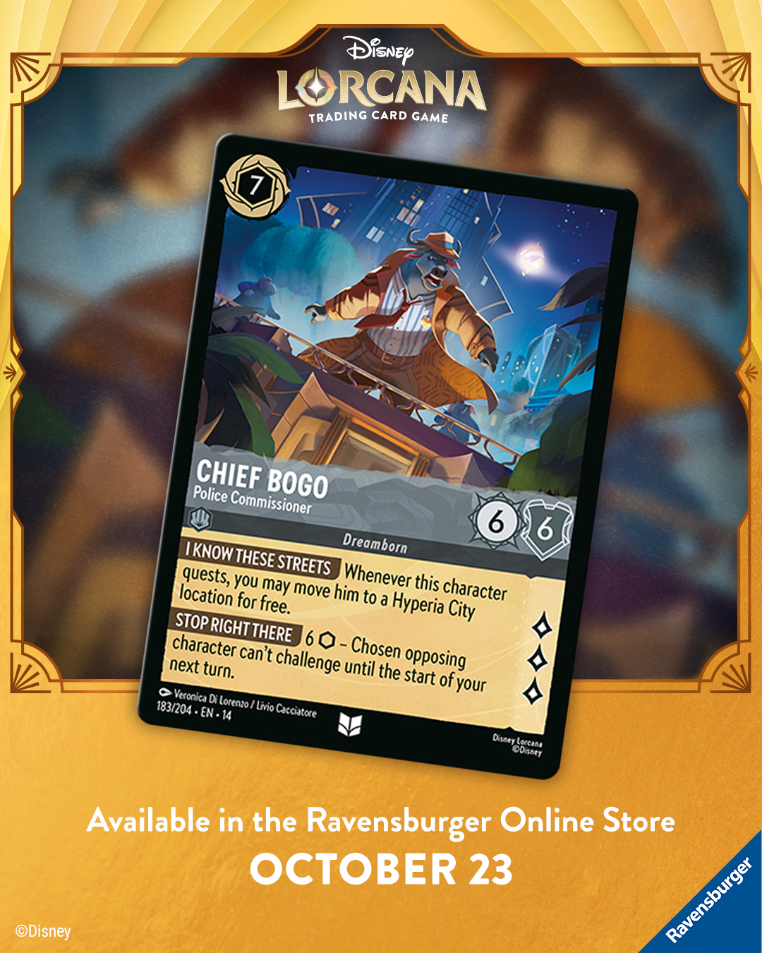 Marketing Cards — Pre-Release ROS Chief Bogo — Social Media
