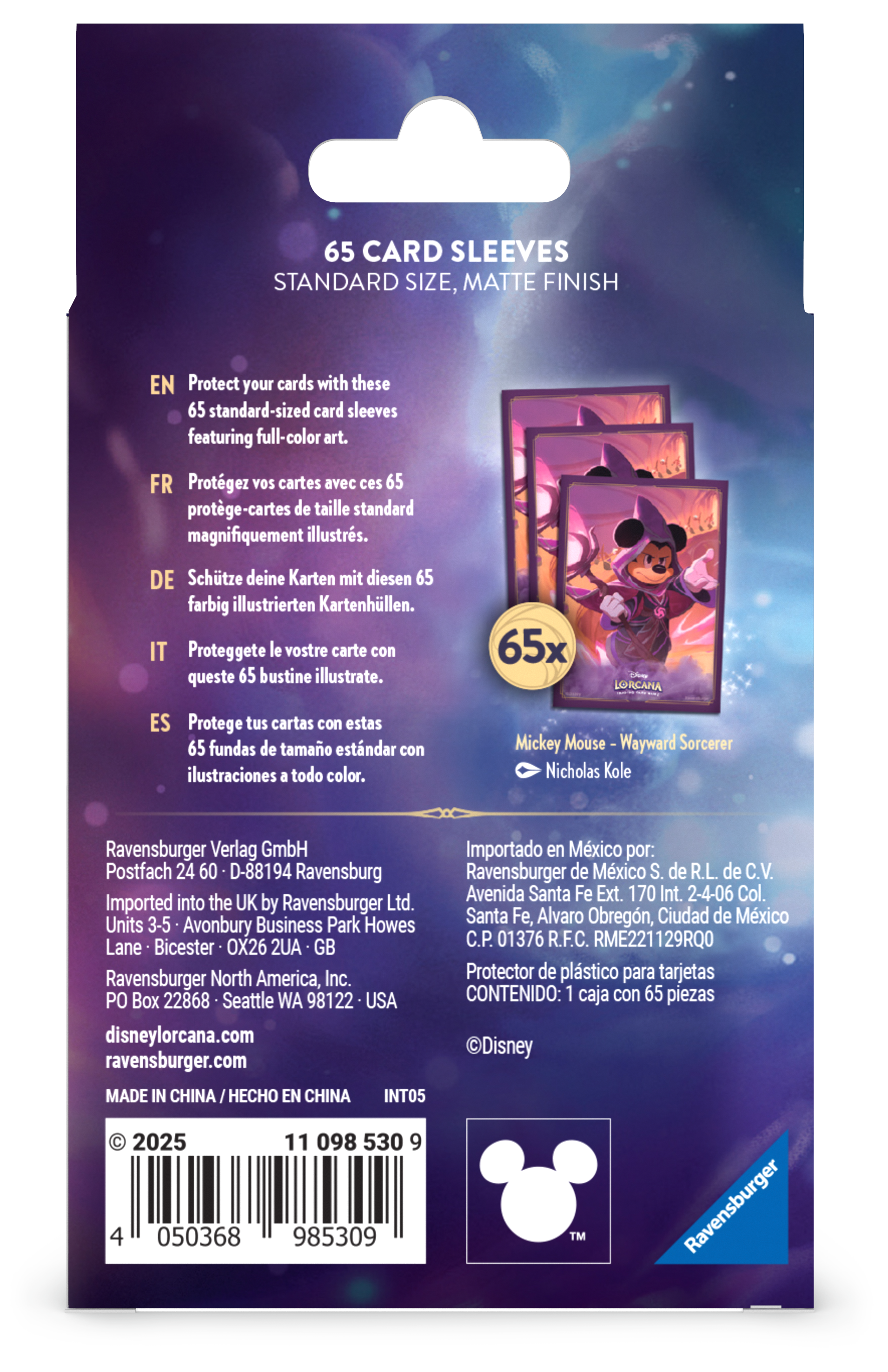 Package Mickey — Card Sleeves