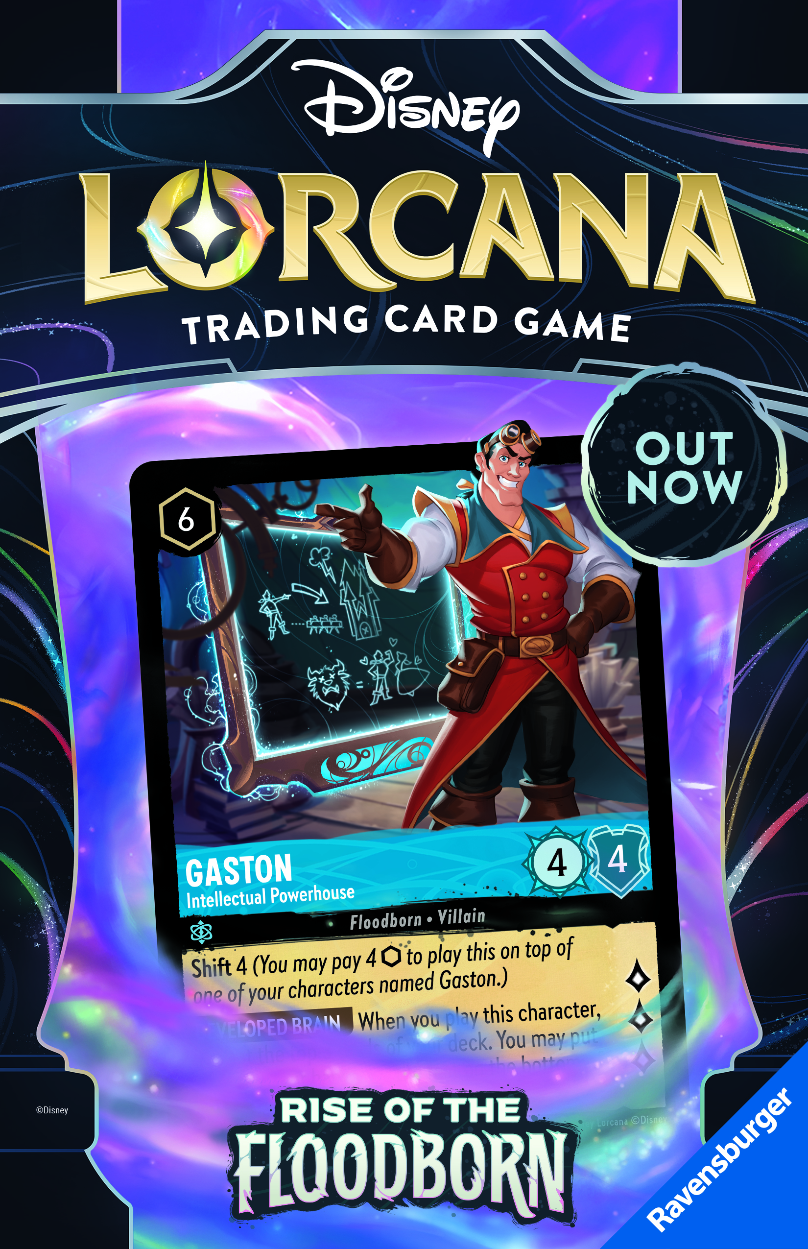 Out Now Poster Gaston 5.5x 8.5in