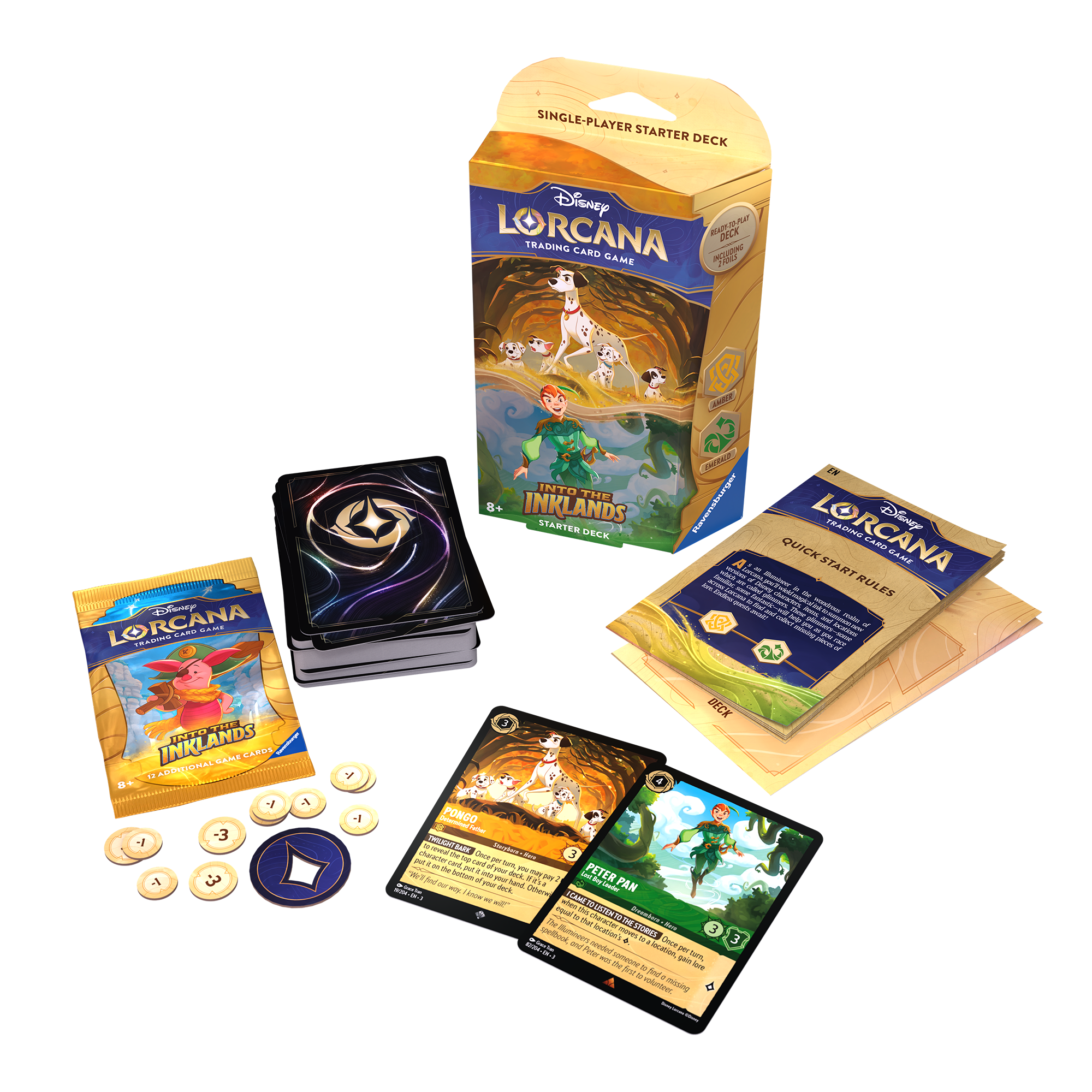 Disney Lorcana: Into the Inklands Starter Deck (Amber & Emerald)