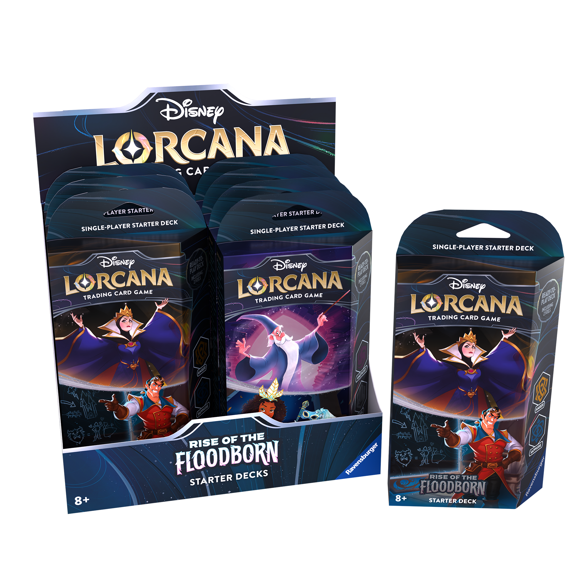 Disney Lorcana: Rise of the Floodborn Starter Deck Display